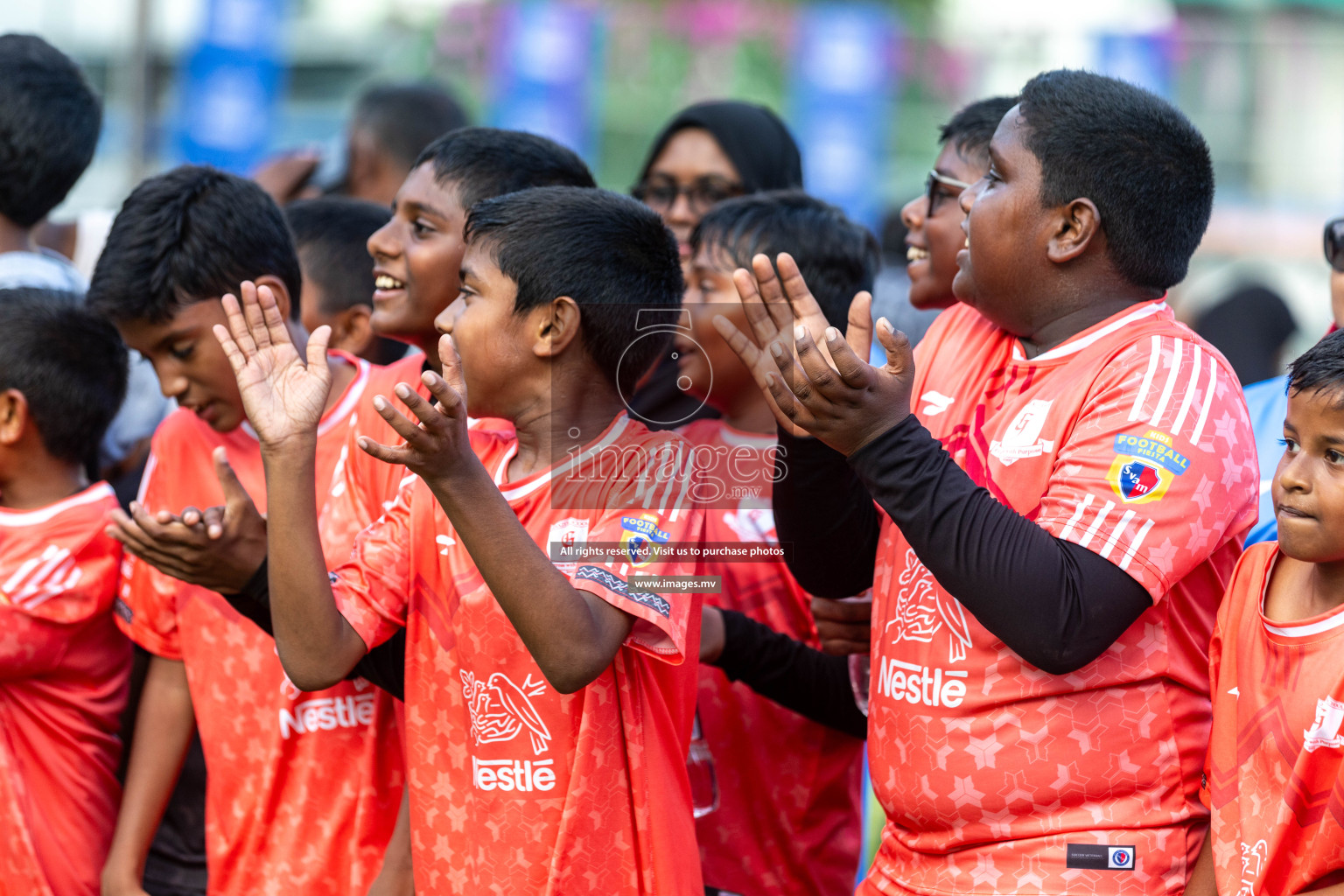 Day 3 of Nestle Kids Football Fiesta, held in Henveyru Football Stadium, Male', Maldives on Friday, 13th October 2023 Photos: Hassan Simah, Ismail Thoriq, Mohamed Mahfooz Moosa, Nausham Waheed / images.mv