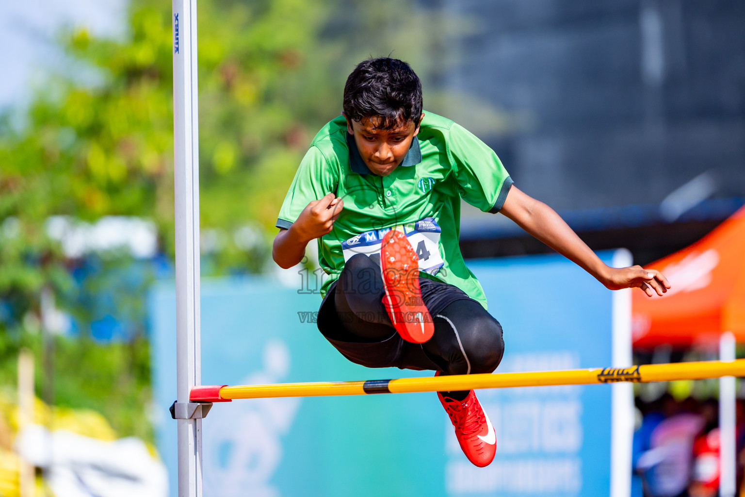 Day 3 of MWSC Interschool Athletics Championships 2024 held in Hulhumale Running Track, Hulhumale, Maldives on Monday, 11th November 2024. Photos by:  Nausham Waheed / Images.mv