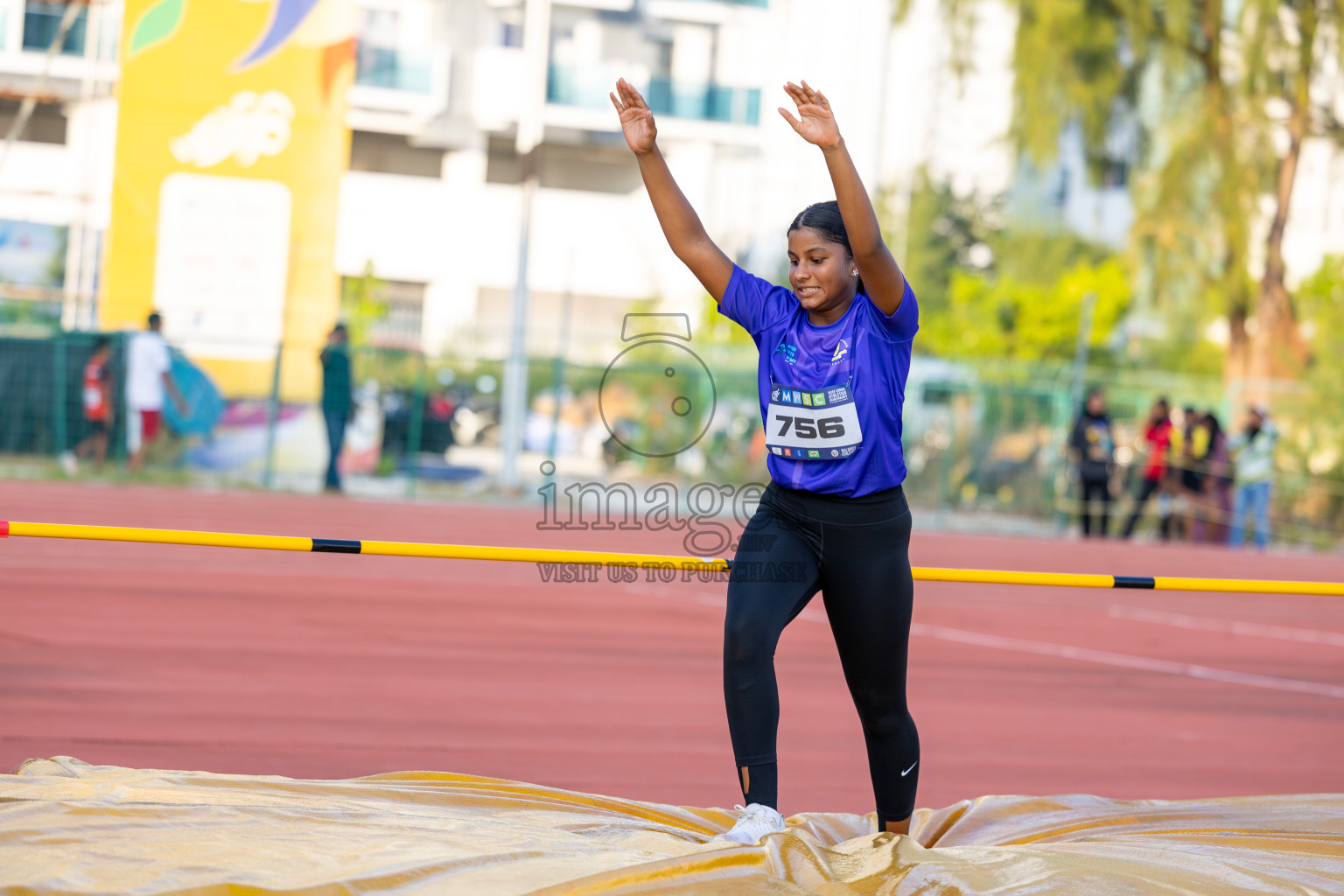 Day 4 of MWSC Interschool Athletics Championships 2024 held in Hulhumale Running Track, Hulhumale, Maldives on Tuesday, 12th November 2024. Photos by: Ismail Thoriq / Images.mv