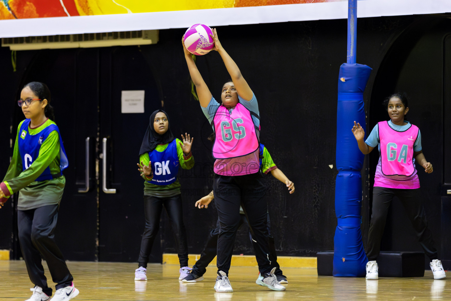 NETGEN A vs FIONTI Sports Academy (U11) in Day 1 of 3rd Junior Championship - Netball association of Maldives, held at Social Center on 19th January 2025 . Photos by Shuu Abdul Sattar