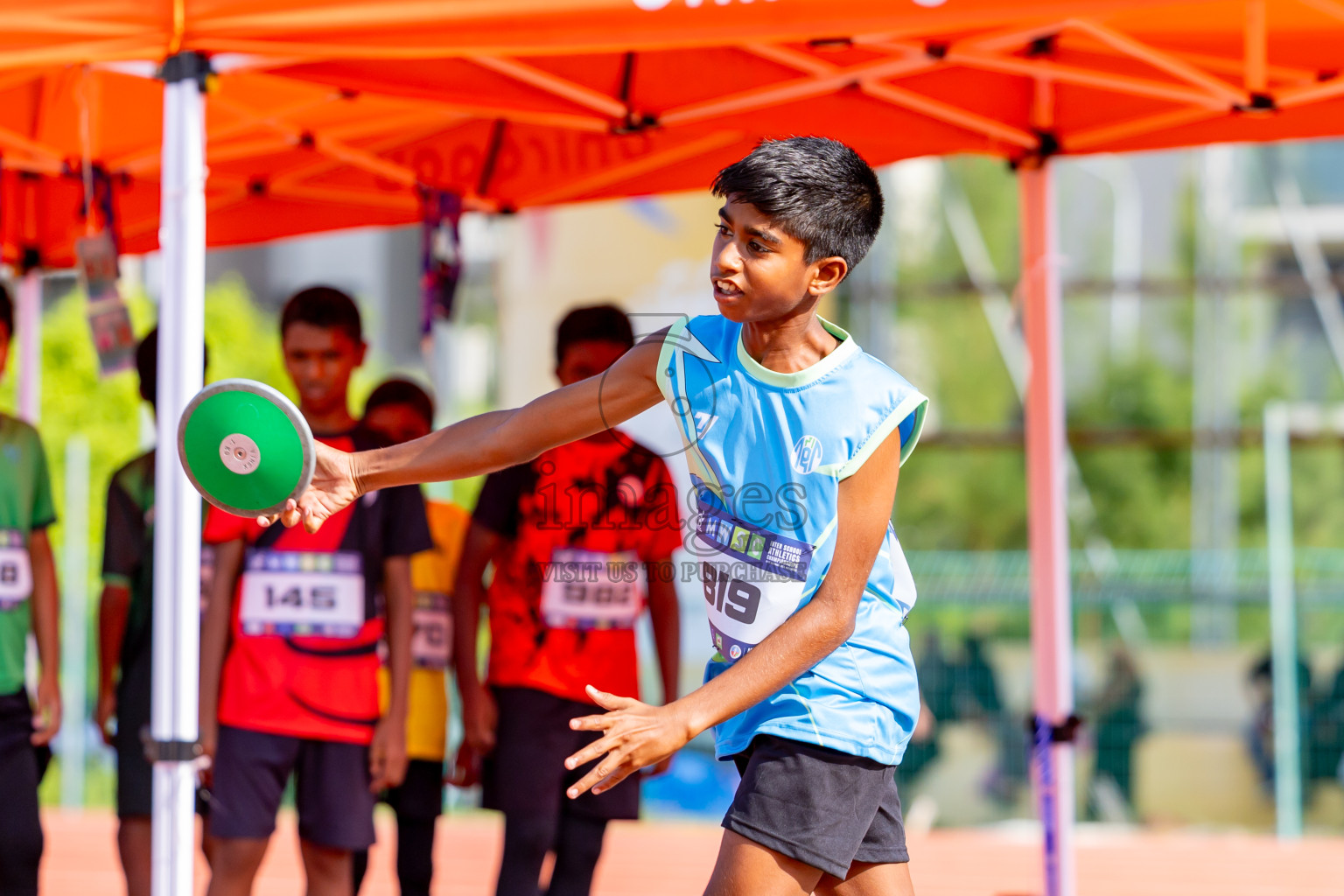 Day 4 of MWSC Interschool Athletics Championships 2024 held in Hulhumale Running Track, Hulhumale, Maldives on Tuesday, 12th November 2024. Photos by: Nausham Waheed / Images.mv