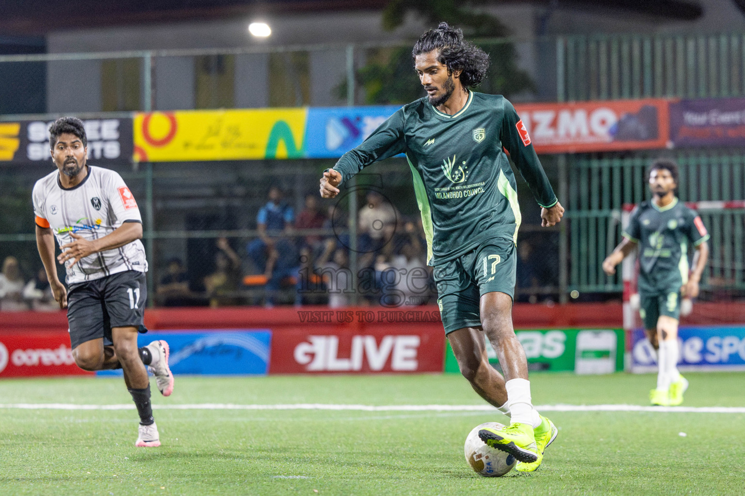 N Miladhoo vs Sh Milandhoo in zone round on Day 29 of Golden Futsal Challenge 2025 was held on Sunday , 2nd February 2025, in Hulhumale', Maldives. Photos: Shuu Abdul Sattar / images.mv