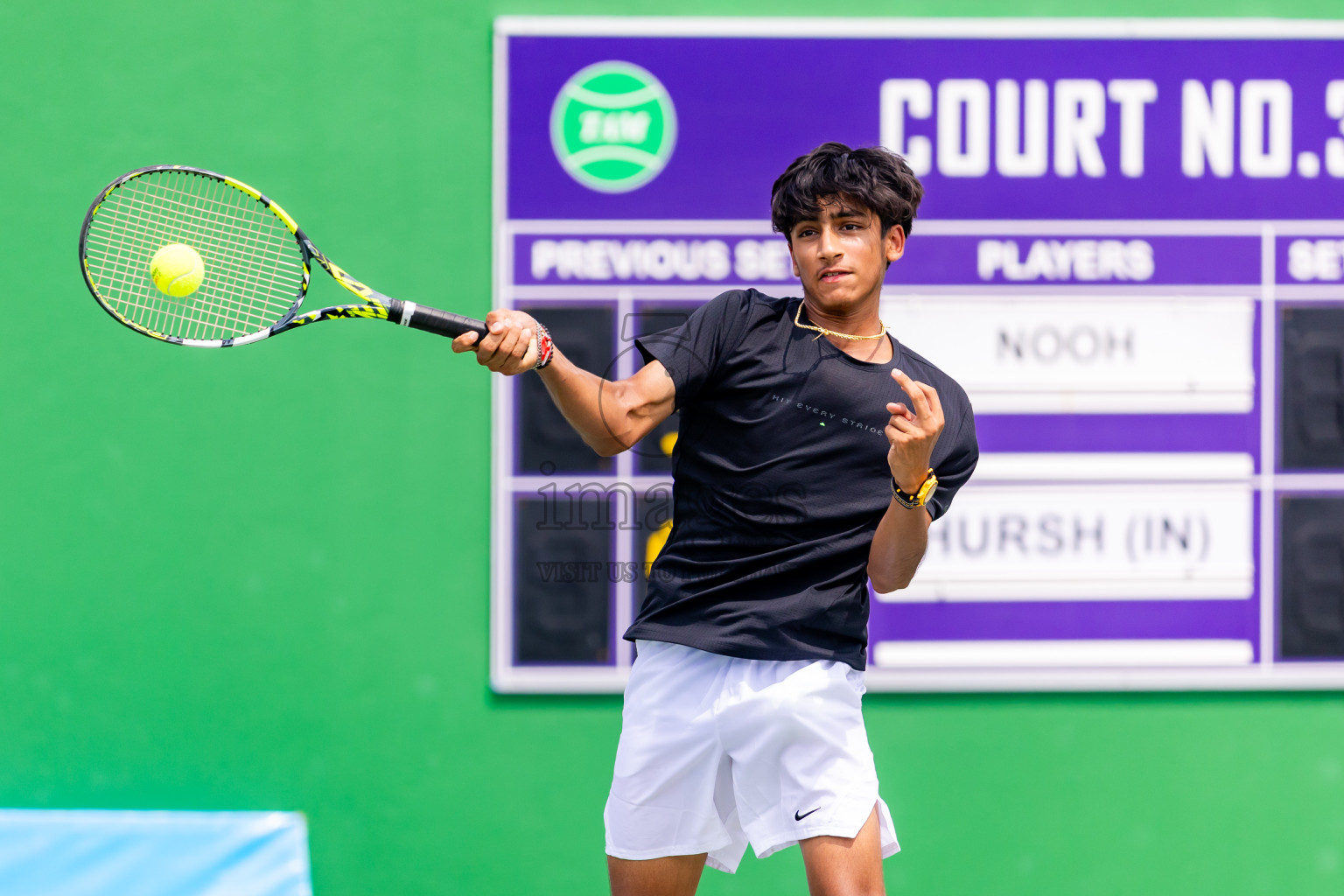 Day 2 of ATF Maldives Junior Open Tennis was held in Male' Tennis Court, Male', Maldives on Tuesday, 10th December 2024. Photos: Nausham Waheed / images.mv