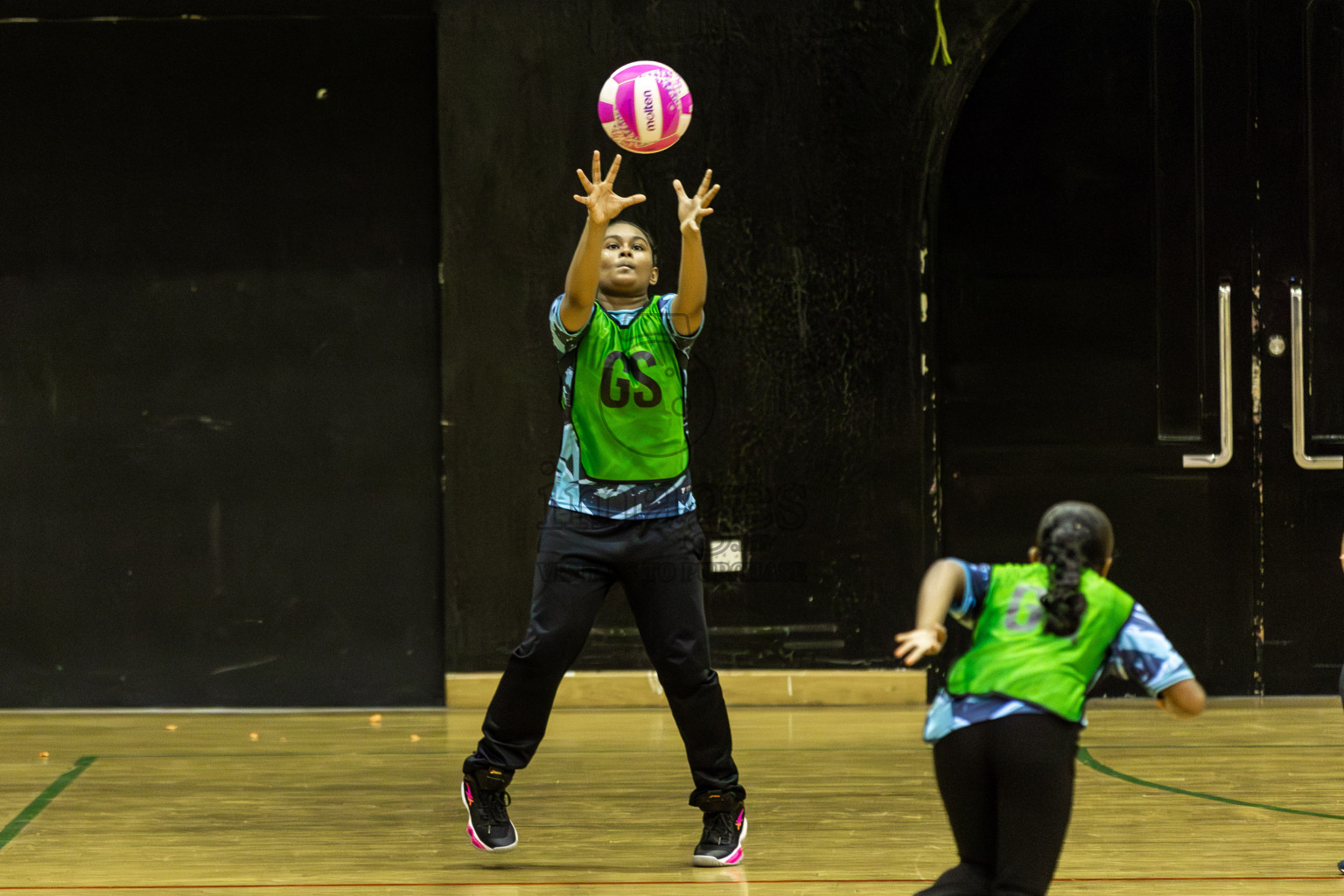High Fluers vsN Sports Academy in Day 5 of 3rd Netball Junior Championship, held at Social Center on Thursday 23rd January 2025 . Photos: Shuu Abdul Sattar / images.mv