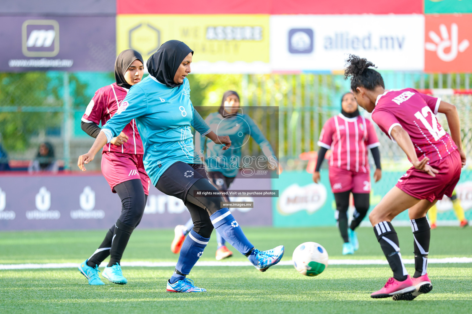 MIRA SC vs Club MYS in 18/30 Futsal Fiesta Classic 2023 held in Hulhumale, Maldives, on Tuesday, 18th July 2023 Photos: Nausham Waheed / images.mv