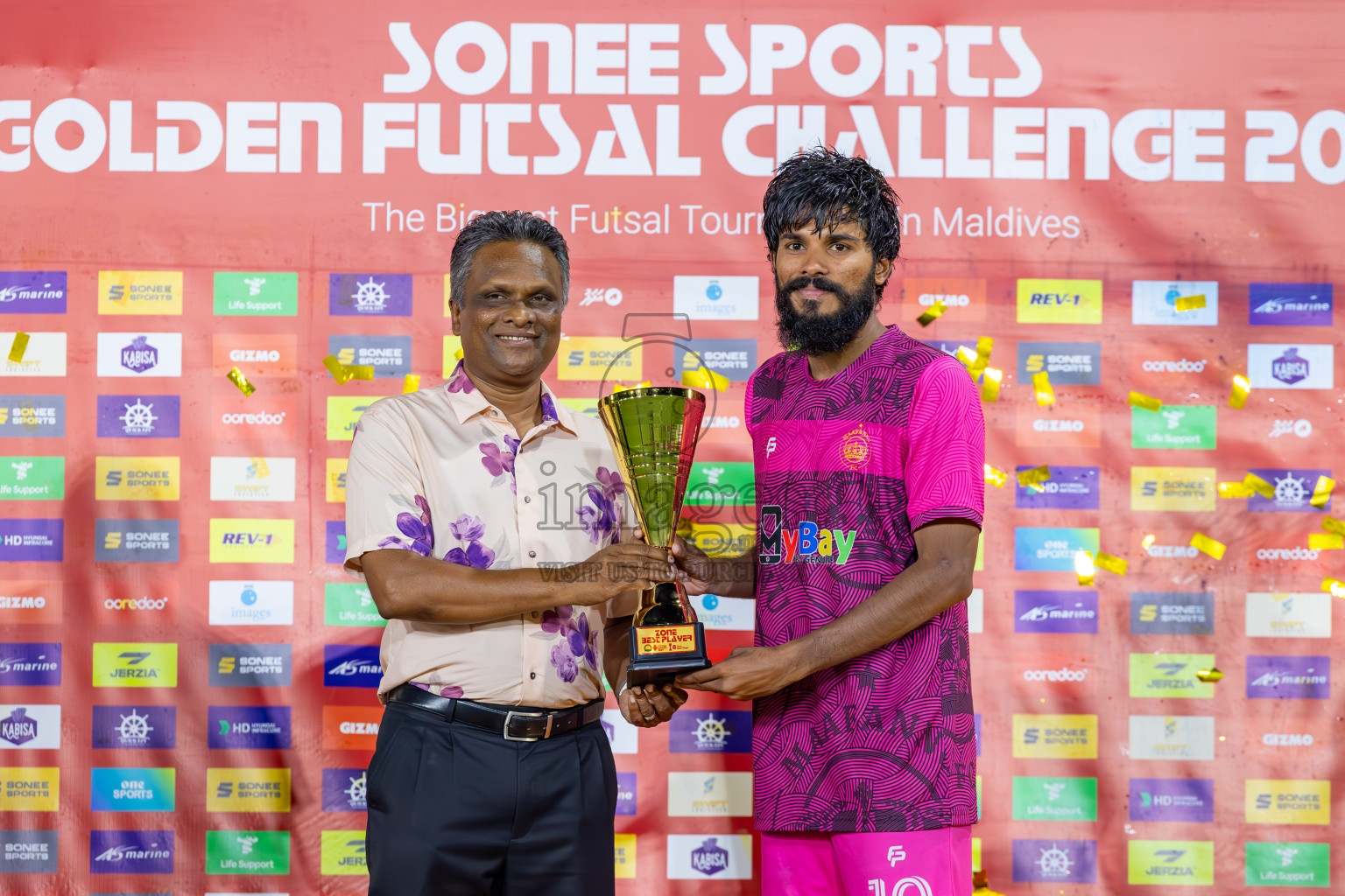 Maafannu vs Villimale in Zone 8 Final on Day 38 of Golden Futsal Challenge 2024 which was held on Friday, 23rd February 2024, in Hulhumale', Maldives Photos: Ismail Thoriq / images.mv