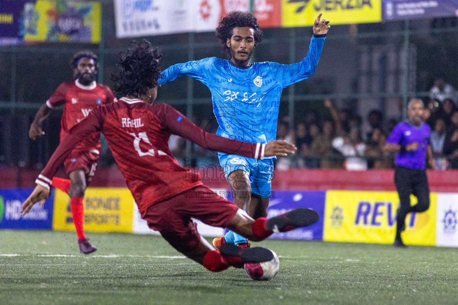 GA Vilingili vs GA Dhevvadhoo in Day 19 of Golden Futsal Challenge 2024 was held on Friday, 2nd February 2024 in Hulhumale', Maldives Photos: Nausham Waheed / images.mv