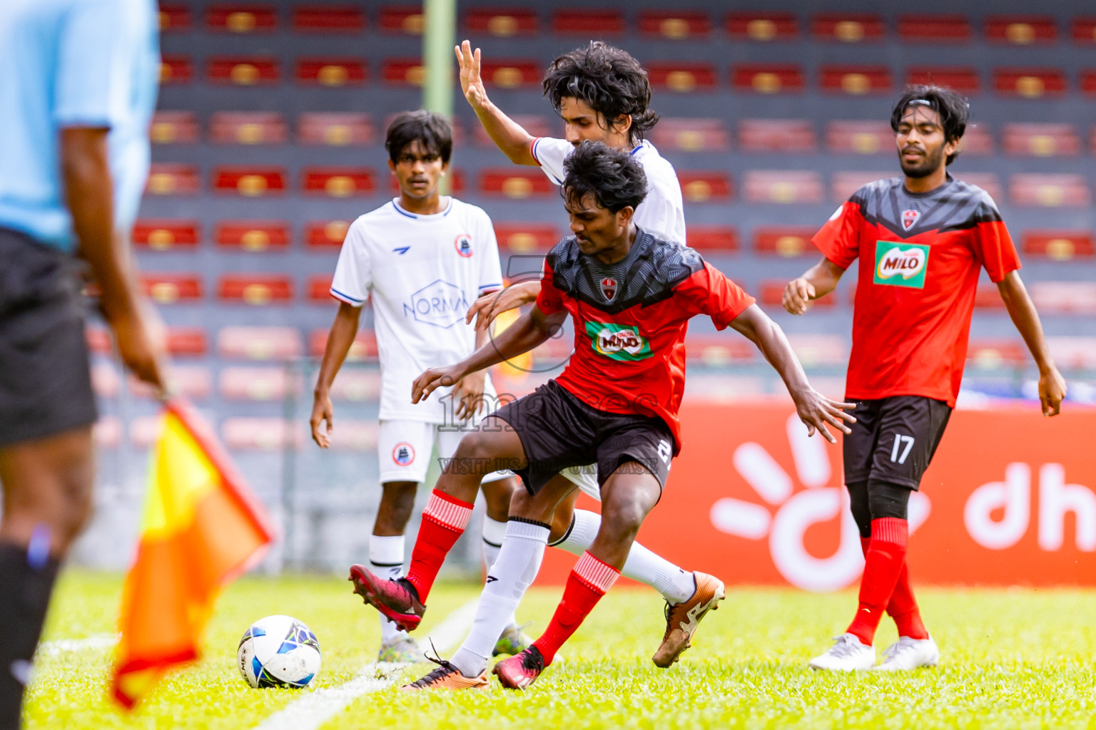 TC Sports Club vs Ode Sports Club in day 1 of Under 19 Youth Championship 2024 was held at National Stadium in Male', Maldives on Sunday, 9th June 2024. Photos: Nausham Waheed / images.mv