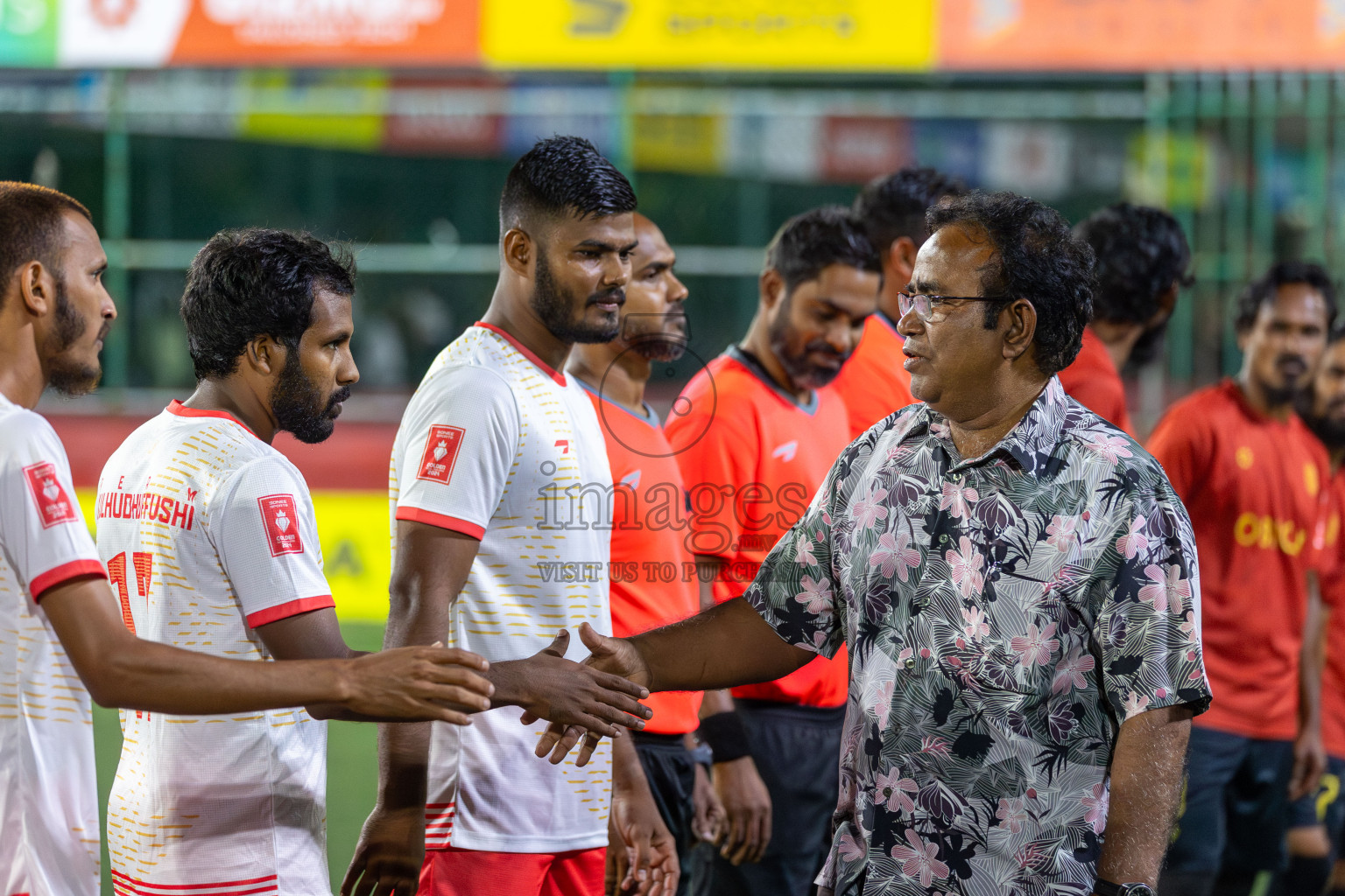 H.Dh Naivaadhoo vs H.Dh Kulhudhuffushi in Day 6 of Golden Futsal Challenge 2024 was held on Saturday, 20th January 2024, in Hulhumale', Maldives Photos: Mohamed Mahfooz Moosa / images.mv