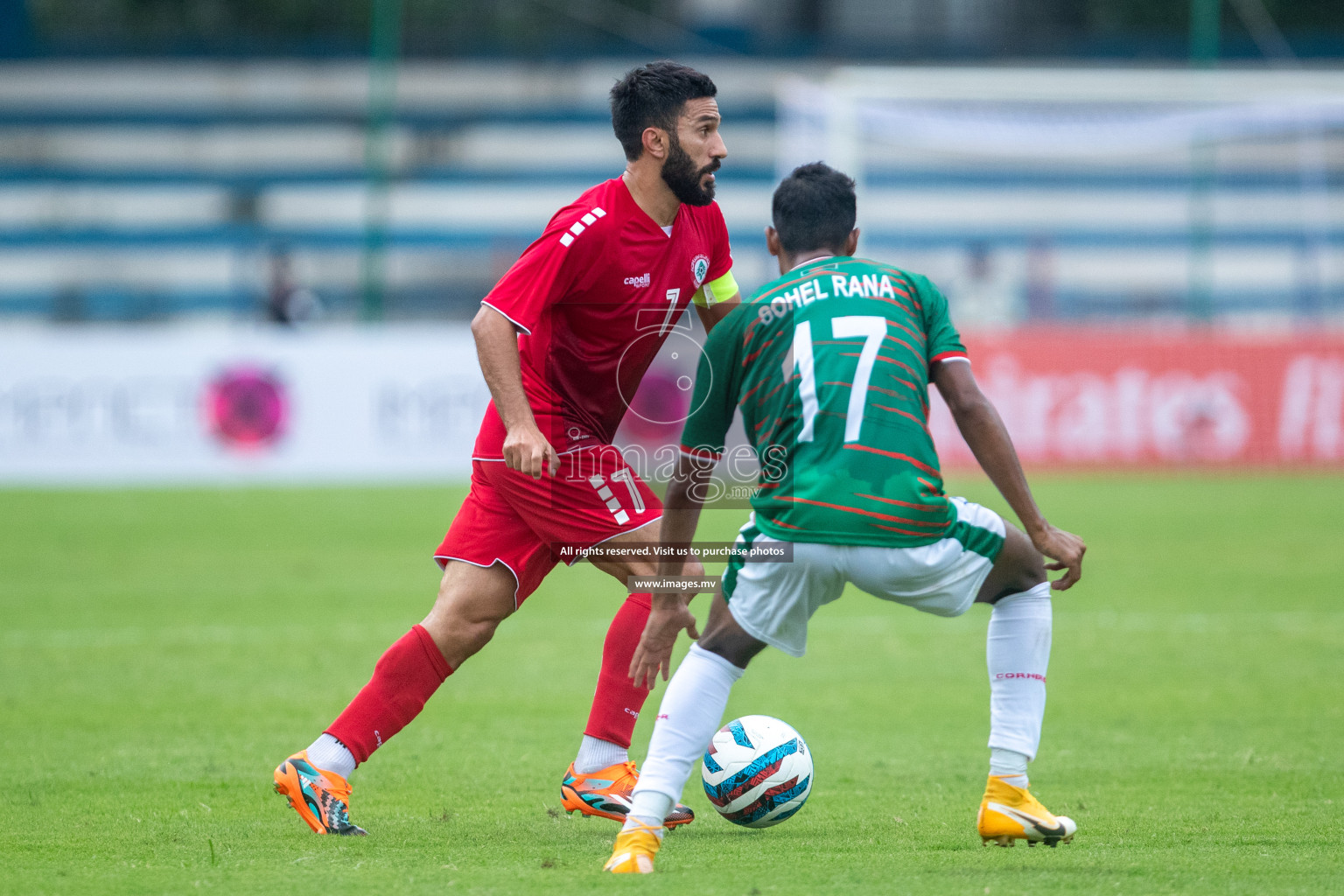 Lebanon vs Bangladesh in SAFF Championship 2023 held in Sree Kanteerava Stadium, Bengaluru, India, on Wednesday, 22nd June 2023. Photos: Nausham Waheed / images.mv