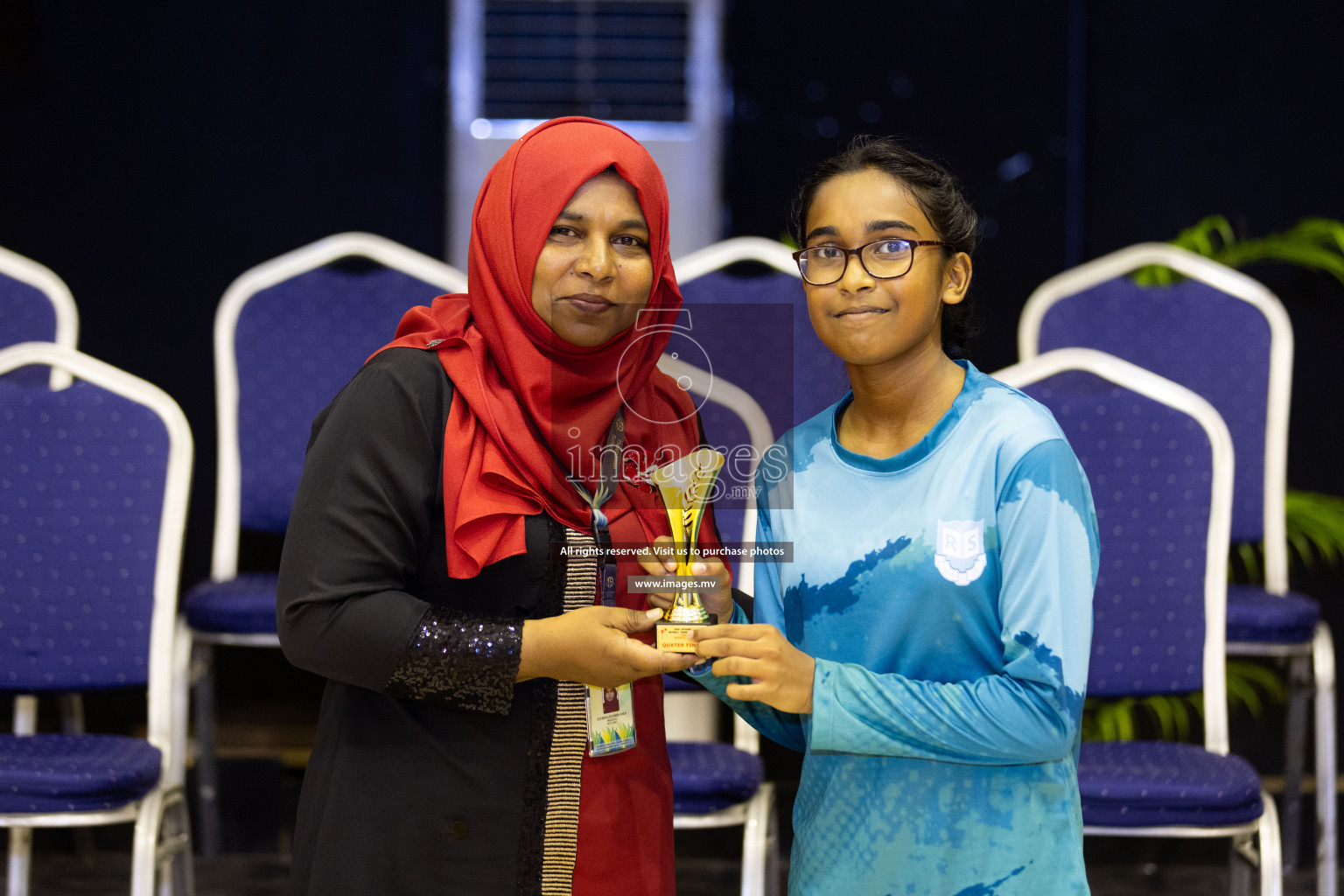 Day 10 of 24th Interschool Netball Tournament 2023 was held in Social Center, Male', Maldives on 5th November 2023. Photos: Nausham Waheed / images.mv