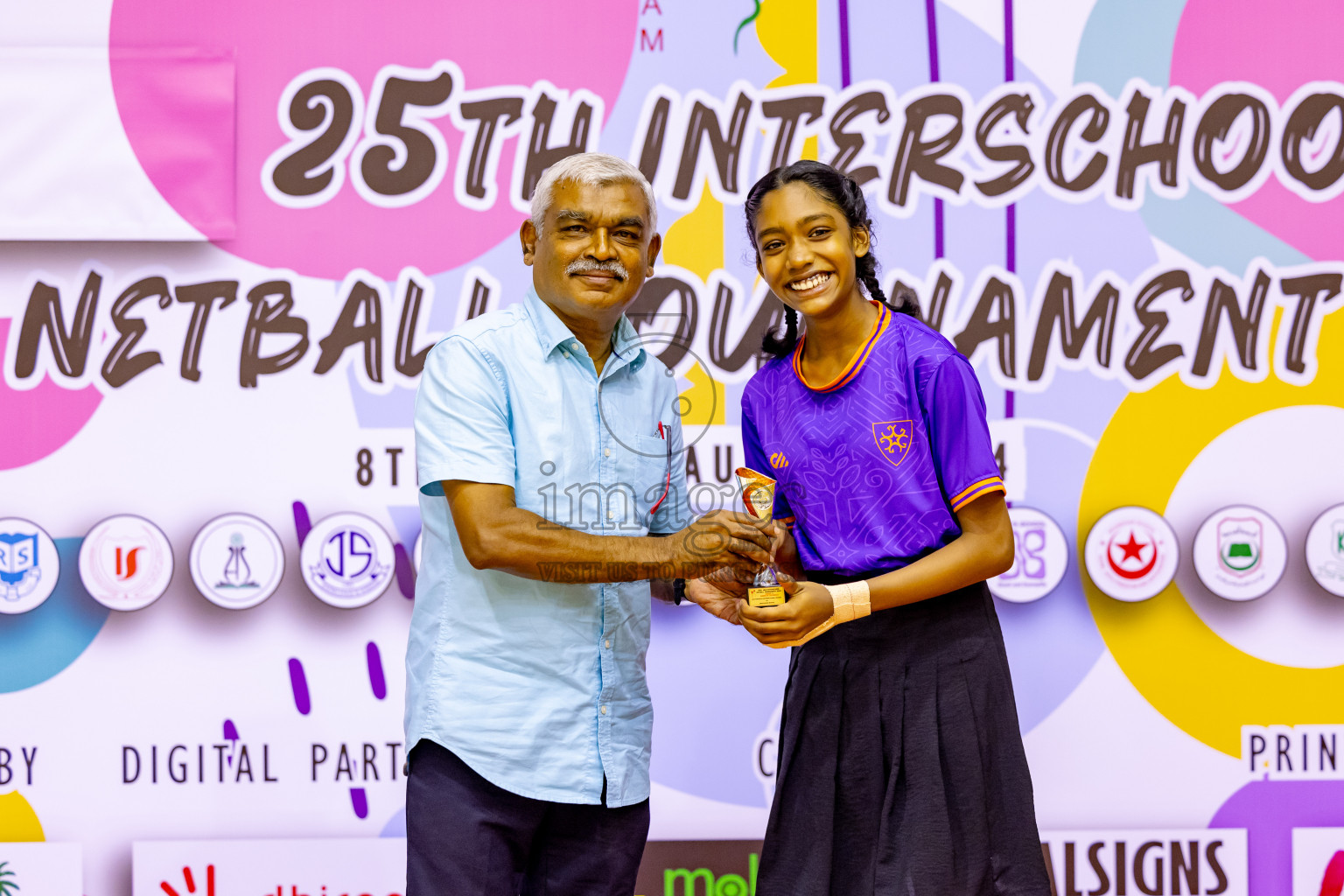 Day 8 of 25th Inter-School Netball Tournament was held in Social Center at Male', Maldives on Sunday, 18th August 2024. Photos: Nausham Waheed / images.mv