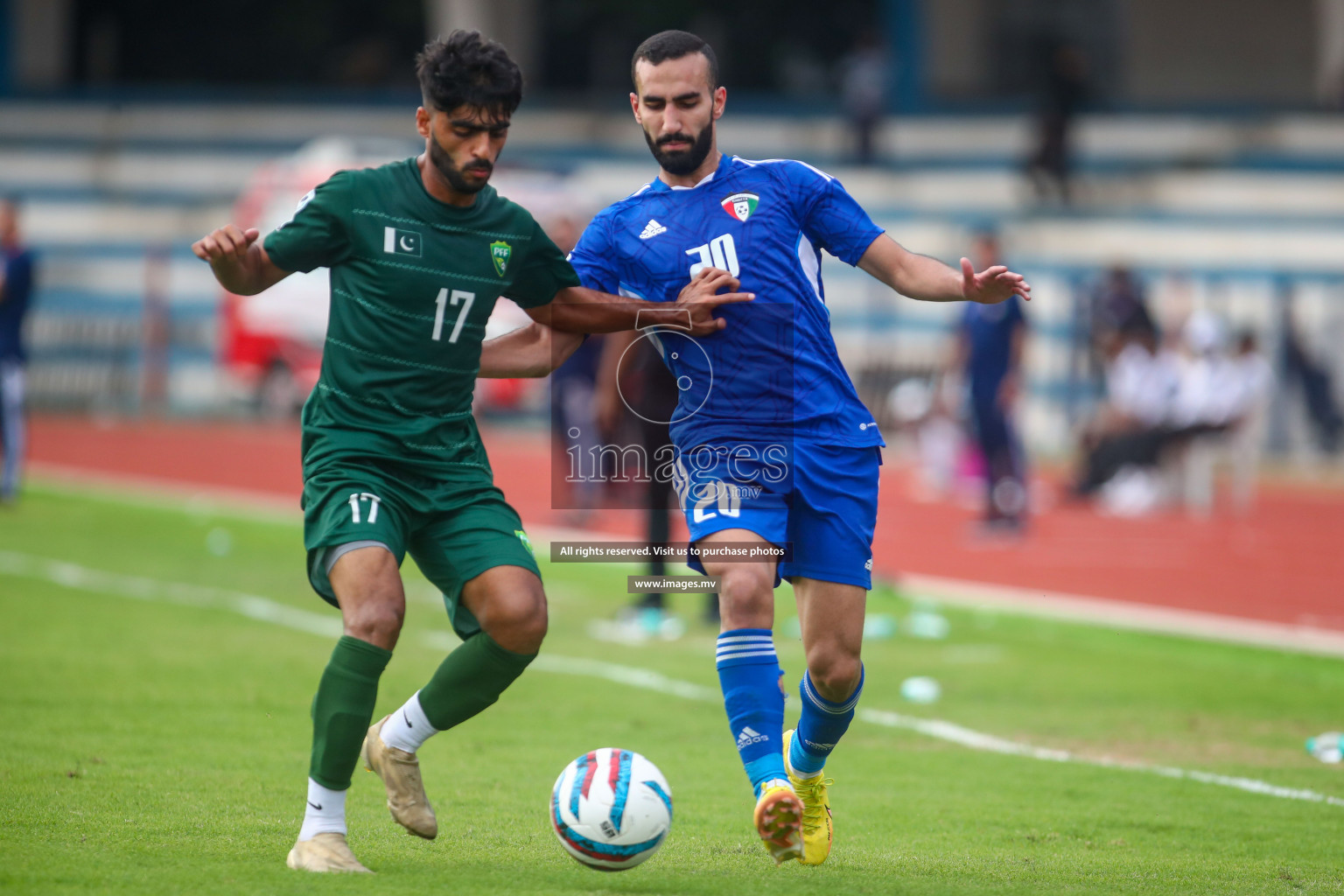 Pakistan vs Kuwait in SAFF Championship 2023 held in Sree Kanteerava Stadium, Bengaluru, India, on Saturday, 24th June 2023. Photos: Nausham Waheedh / images.mv