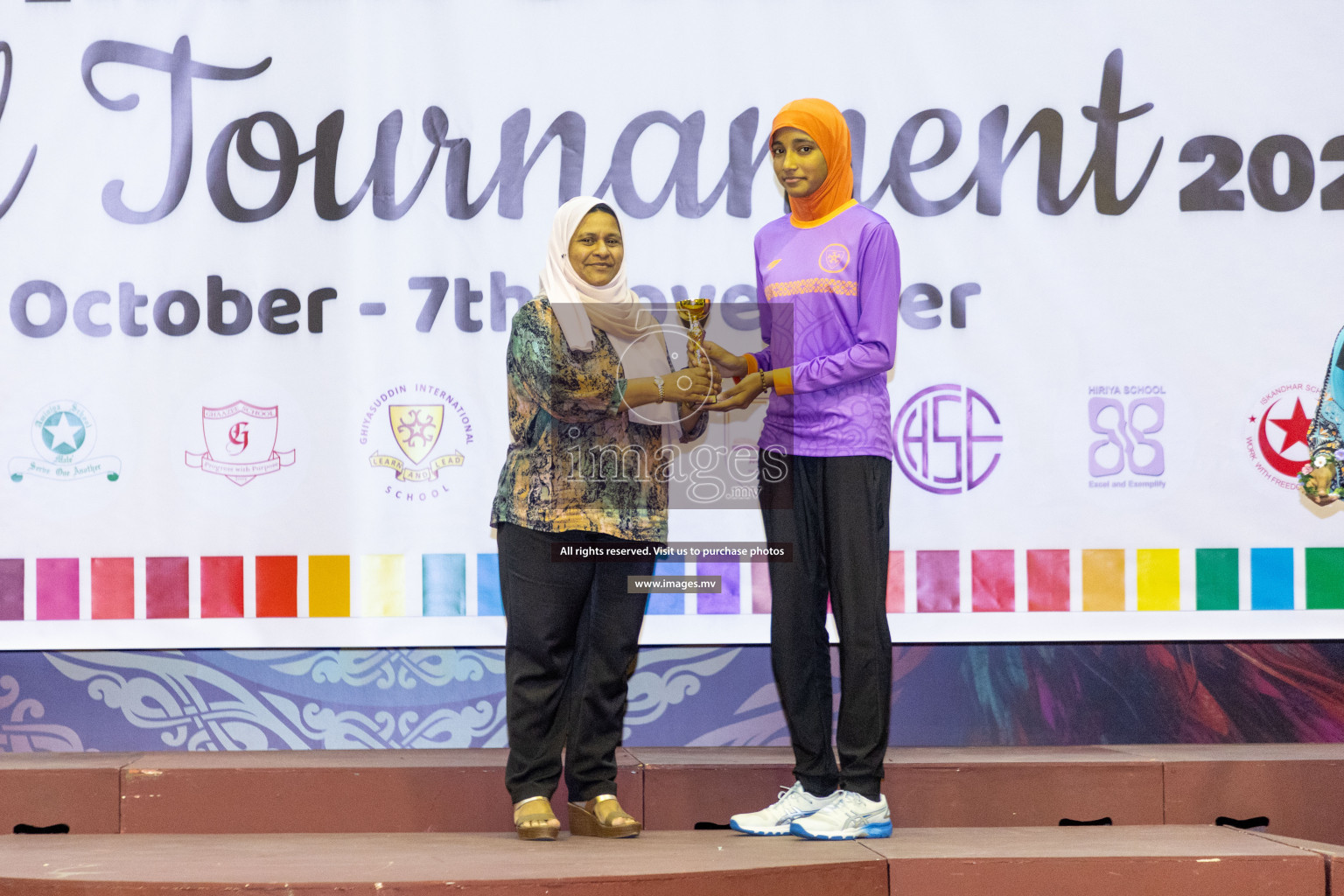 Final of 24th Interschool Netball Tournament 2023 was held in Social Center, Male', Maldives on 7th November 2023. Photos: Nausham Waheed / images.mv