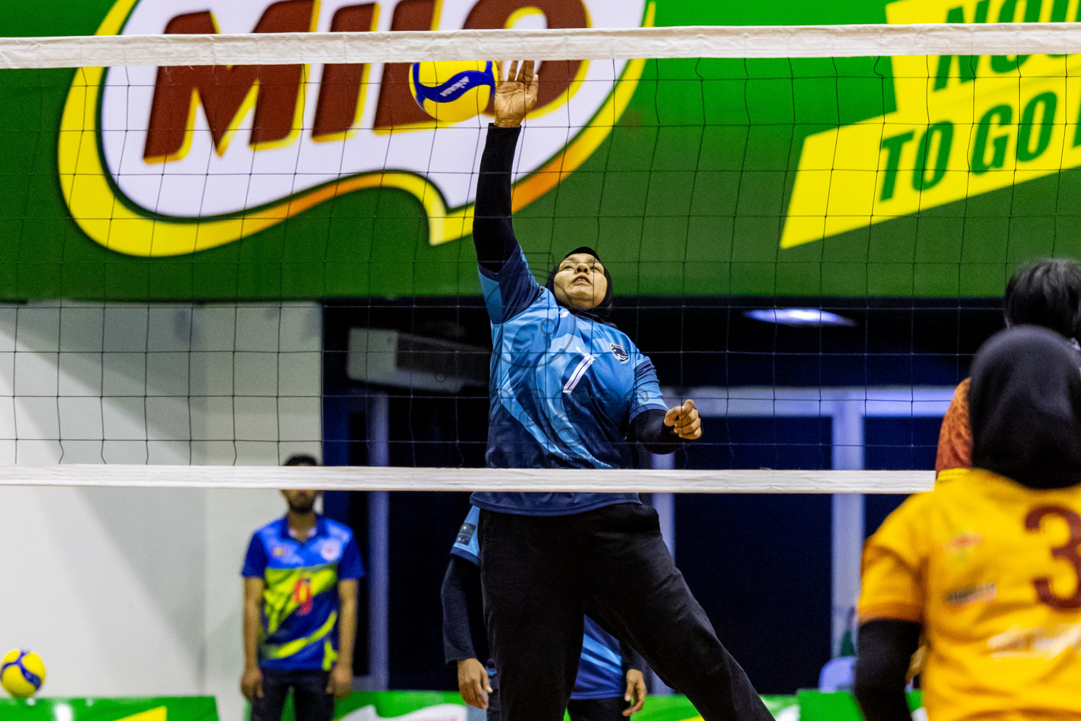 Day 2 of Women's Division of Milo VAM Cup 2024 held in Male', Maldives on Wednesday, 9th July 2024 at Social Center Indoor Hall Photos By: Nausham Waheed / images.mv