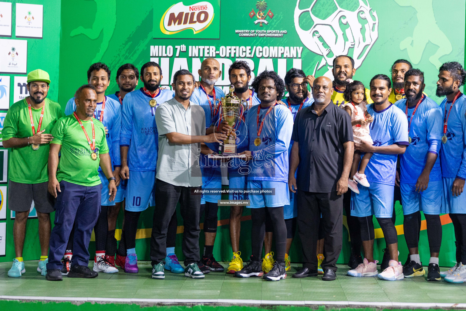 2nd Division Final of 7th Inter-Office/Company Handball Tournament 2023, held in Handball ground, Male', Maldives on Monday, 25th October 2023 Photos: Nausham Waheed/ Images.mv