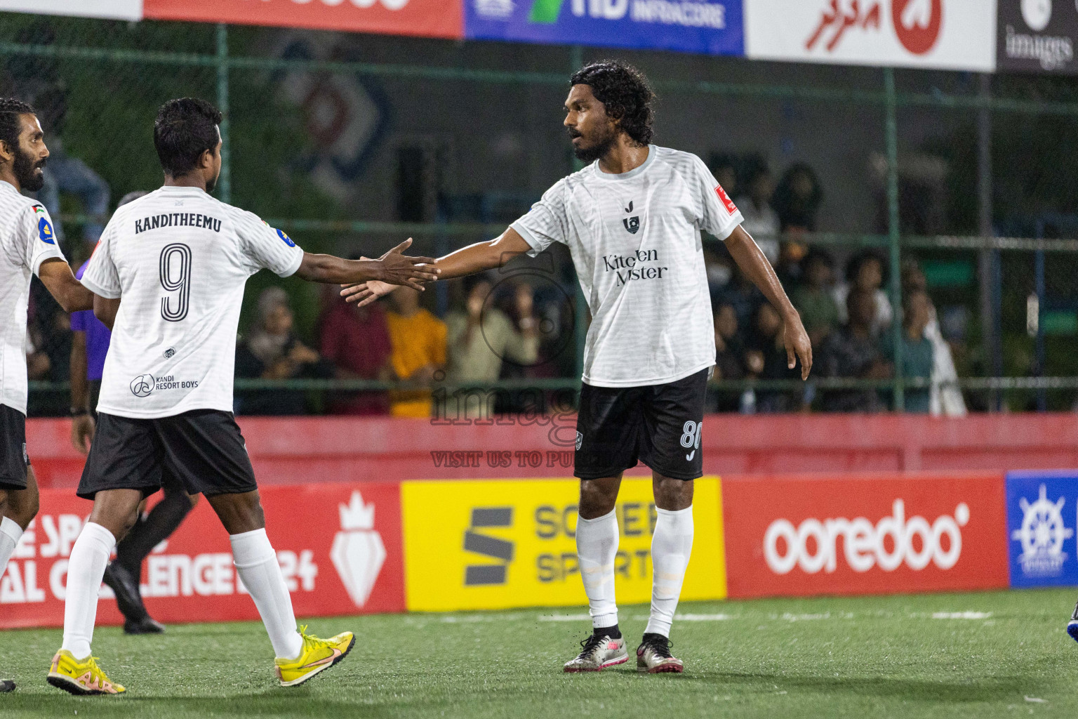 Sh Maroshi vs Sh Kanditheemu in Day 8 of Golden Futsal Challenge 2024 was held on Monday, 22nd January 2024, in Hulhumale', Maldives Photos: Nausham Waheed / images.mv