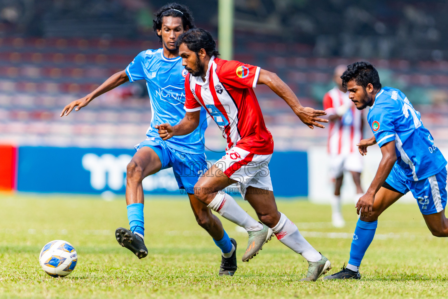 Masodi SC vs Tent SC in the Semi Final of Second Division 2023 in Male' Maldives on Sunday, 11th February 2023. Photos: Nausham Waheed / images.mv