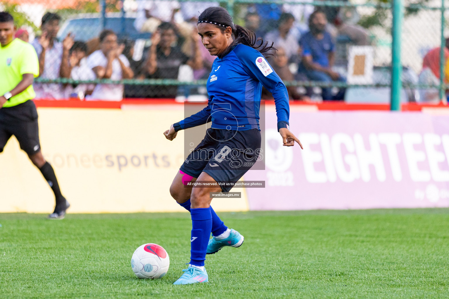 Team Fenaka vs Club MYS in Eighteen Thirty Women's Futsal Fiesta 2022 was held in Hulhumale', Maldives on Monday, 17th October 2022. Photos: Mohamed Mahfooz Moosa / images.mv