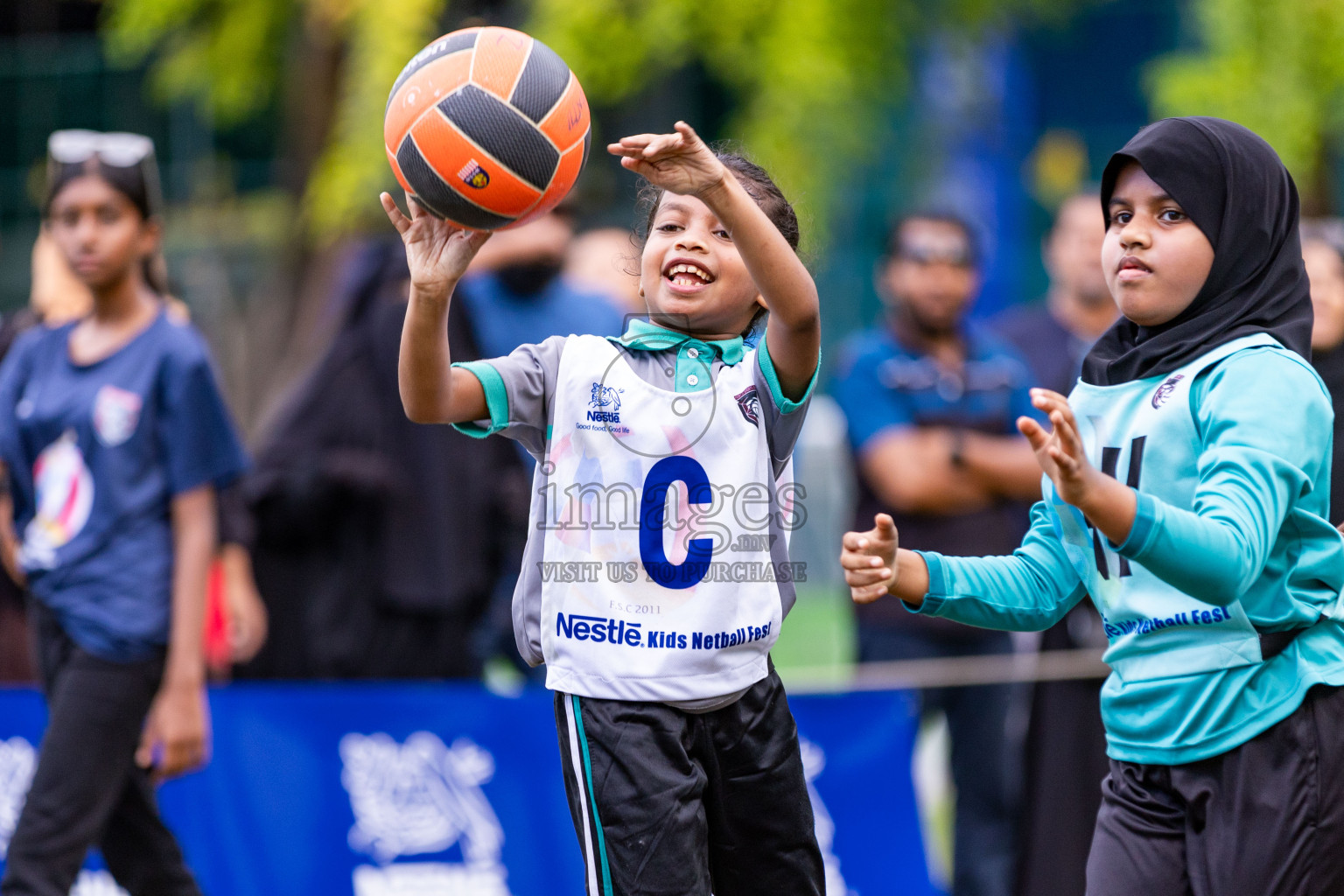 Day 3 of Nestle' Kids Netball Fiesta 2023 held in Henveyru Stadium, Male', Maldives on Saturday, 2nd December 2023. Photos by Nausham Waheed / Images.mv