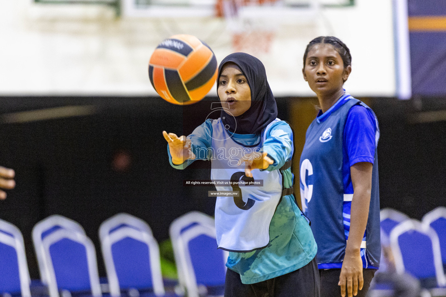 Day7 of 24th Interschool Netball Tournament 2023 was held in Social Center, Male', Maldives on 2nd November 2023. Photos: Nausham Waheed / images.mv