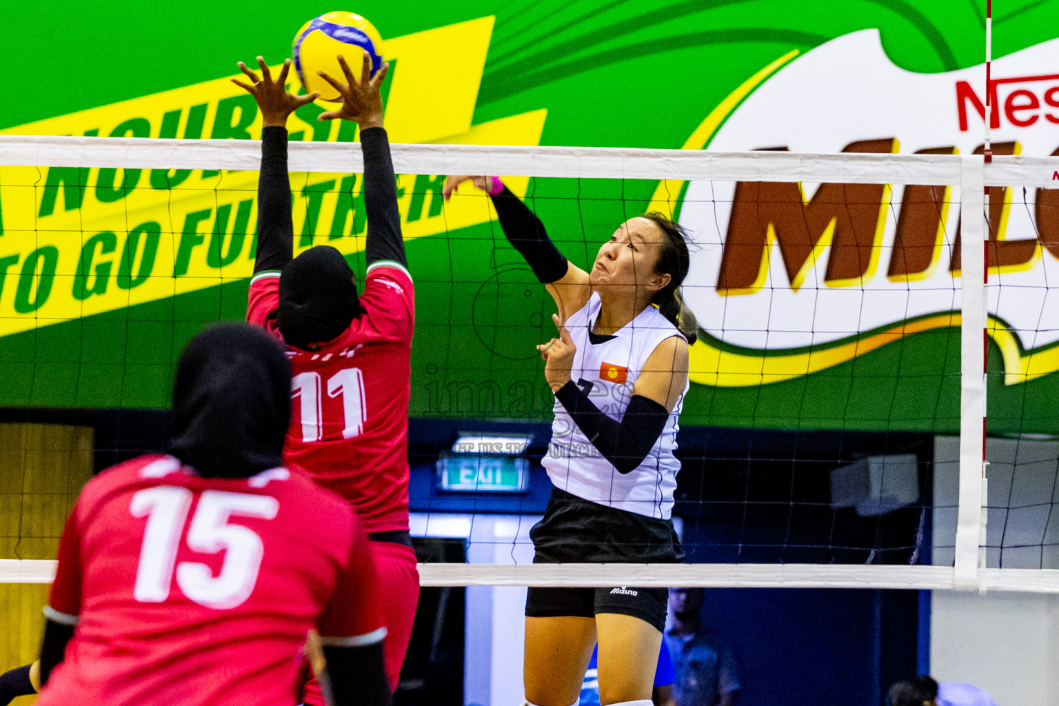 Final of CAVA Woman's Volleyball Challenge Cup 2024 was held in Social Center, Male', Maldives on Wednesday, 11th September 2024. Photos: Nausham Waheed / images.mv