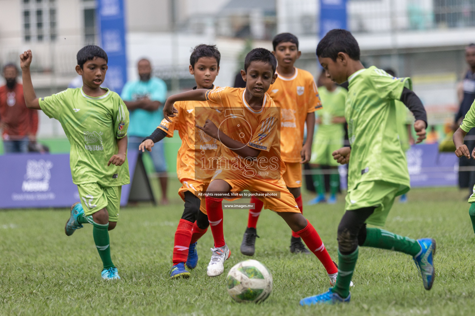 Day 1 of Nestle kids football fiesta, held in Henveyru Football Stadium, Male', Maldives on Wednesday, 11th October 2023 Photos: Shut Abdul Sattar/ Images.mv