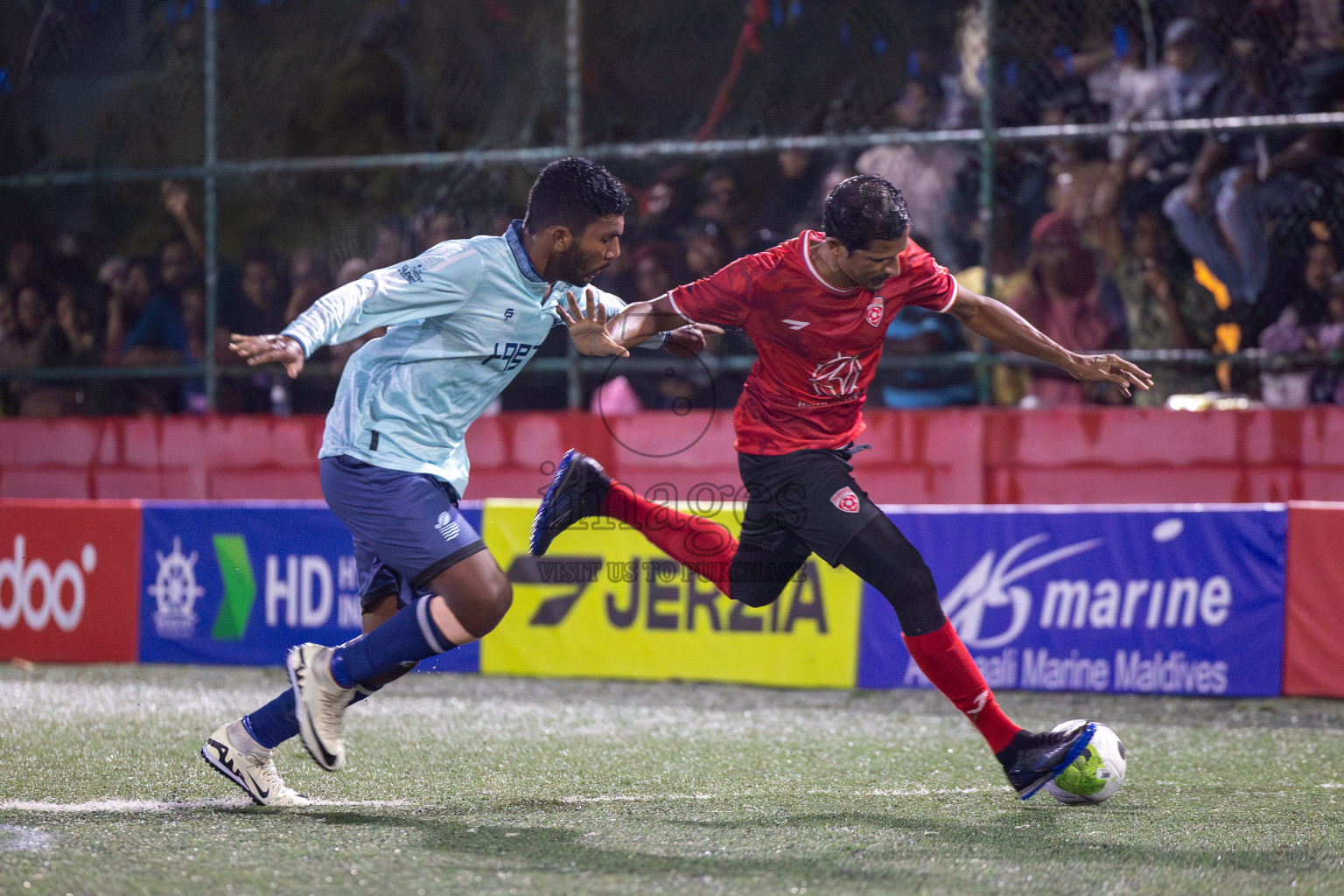 ADh Mahibadhoo vs AA Mathiveri on Day 32 of Golden Futsal Challenge 2024, held on Saturday, 17th February 2024 in Hulhumale', Maldives 
Photos: Mohamed Mahfooz Moosa / images.mv