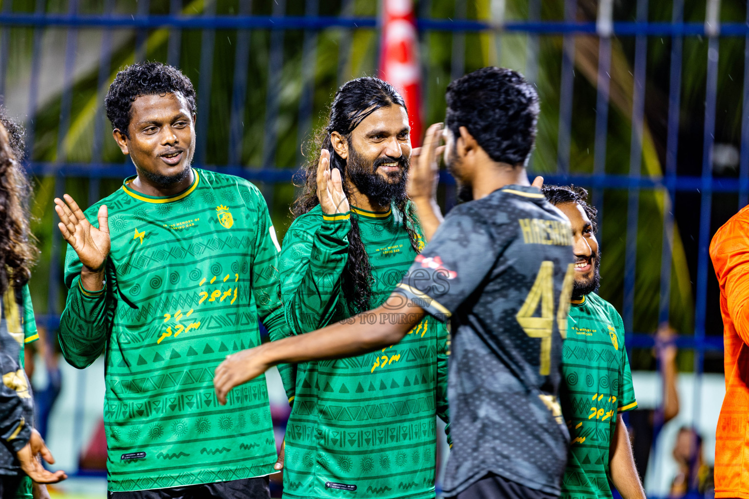 Muring FC vs Afro SC in Semi Final of Eydhafushi Futsal Cup 2024 was held on Monday , 15th April 2024, in B Eydhafushi, Maldives Photos: Nausham Waheed / images.mv