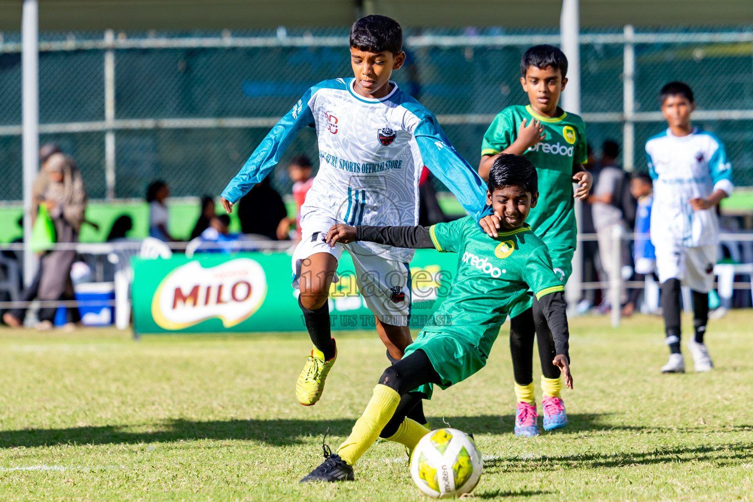 Day 2 of MILO Academy Championship 2025 (U-12) was held at Henveiru Stadium in Male', Maldives on Friday, 2nd May 2025. Photos: Nausham Waheed  / images.mv
