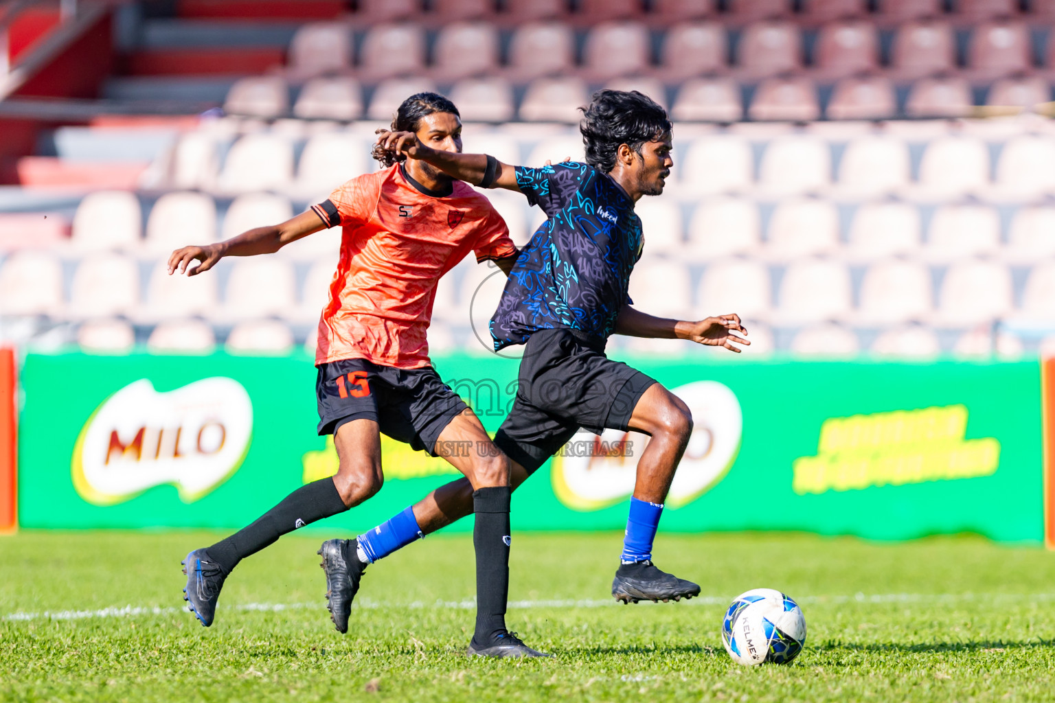 Super United Sports vs Club Eagles in Day 7 of Under 19 Youth Championship 2024 was held at National Stadium in Male', Maldives on Monday, 27th June 2024. Photos: Nausham Waheed / images.mv