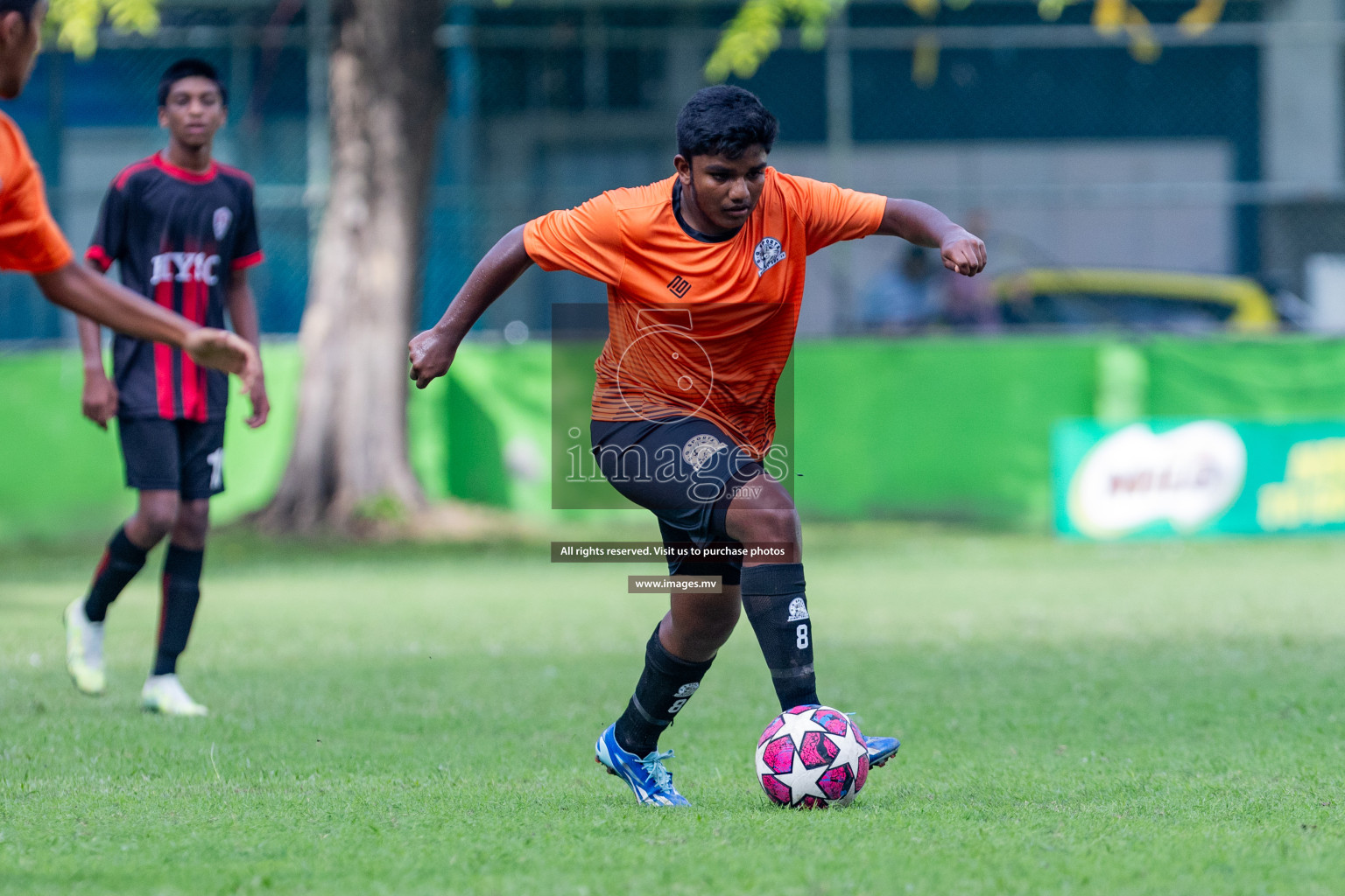 Day 1 of MILO Academy Championship 2023 (u14) was held in Henveyru Stadium Male', Maldives on 3rd November 2023. Photos: Nausham Waheed / images.mv