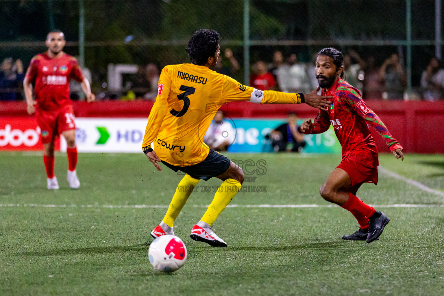 GDh. Thinadhoo  VS  GDh. Gadhdhoo in Day 17 of Golden Futsal Challenge 2024 was held on Wednesday, 31st January 2024, in Hulhumale', Maldives Photos: Hassan Simah / images.mv