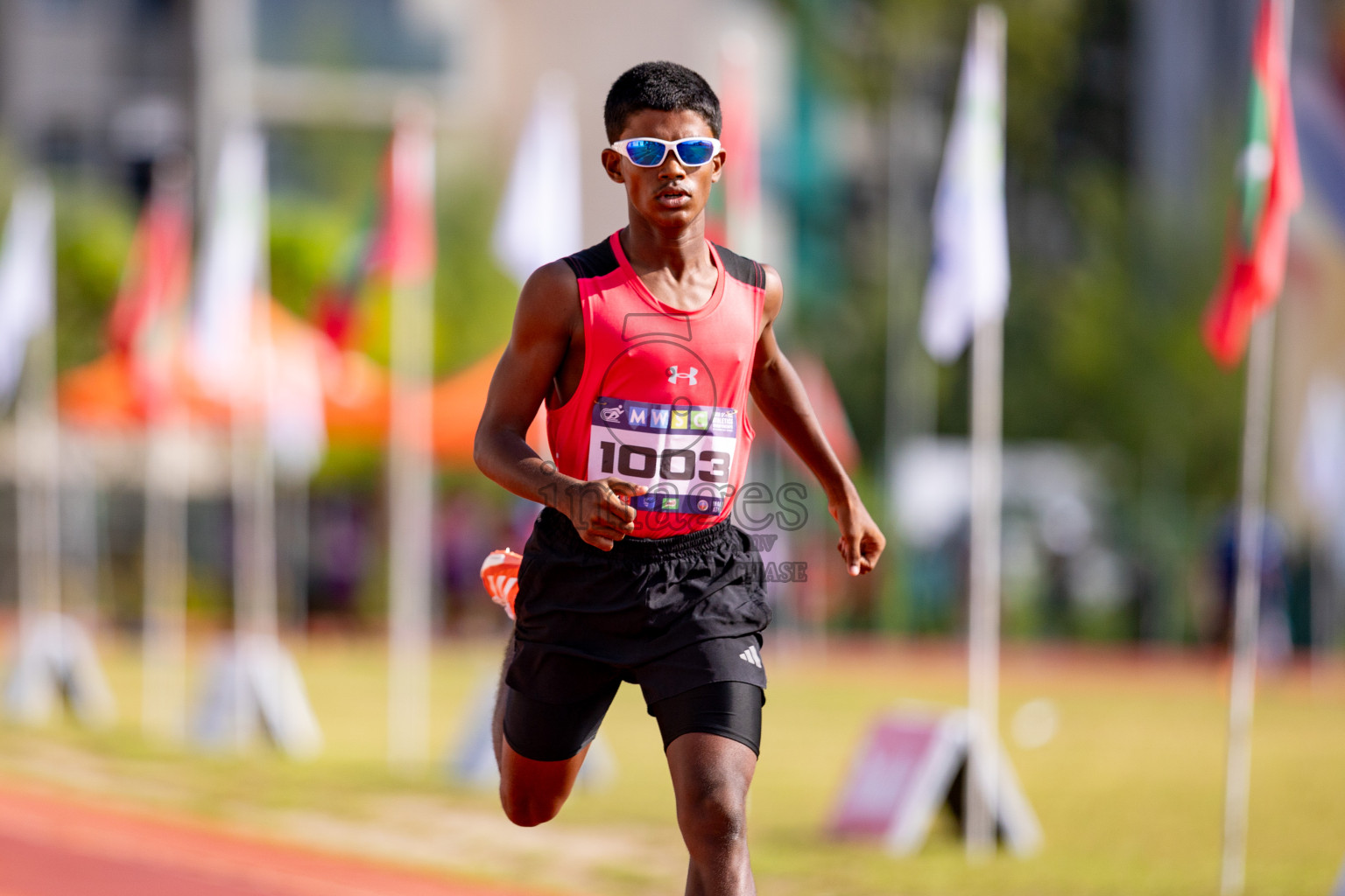 Day 3 of MWSC Interschool Athletics Championships 2024 held in Hulhumale Running Track, Hulhumale, Maldives on Monday, 11th November 2024. 
Photos by: Hassan Simah / Images.mv