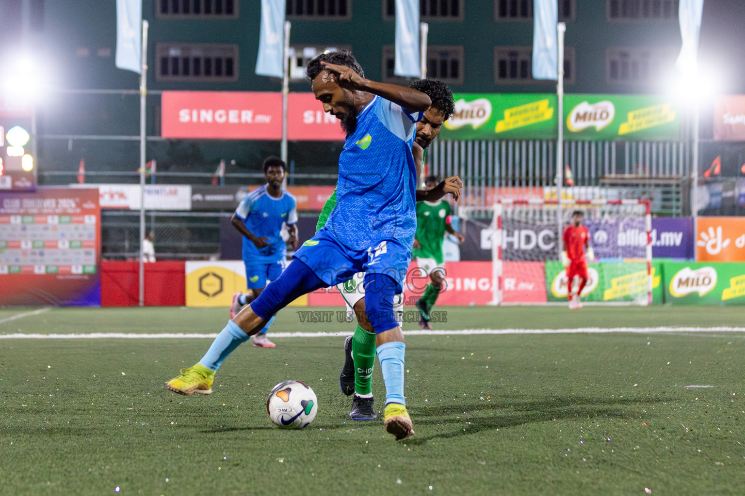 CLUB HDC vs CLUB FEN in Club Maldives Cup 2024 held in Rehendi Futsal Ground, Hulhumale', Maldives on Monday, 23rd September 2024. 
Photos: Mohamed Mahfooz Moosa / images.mv