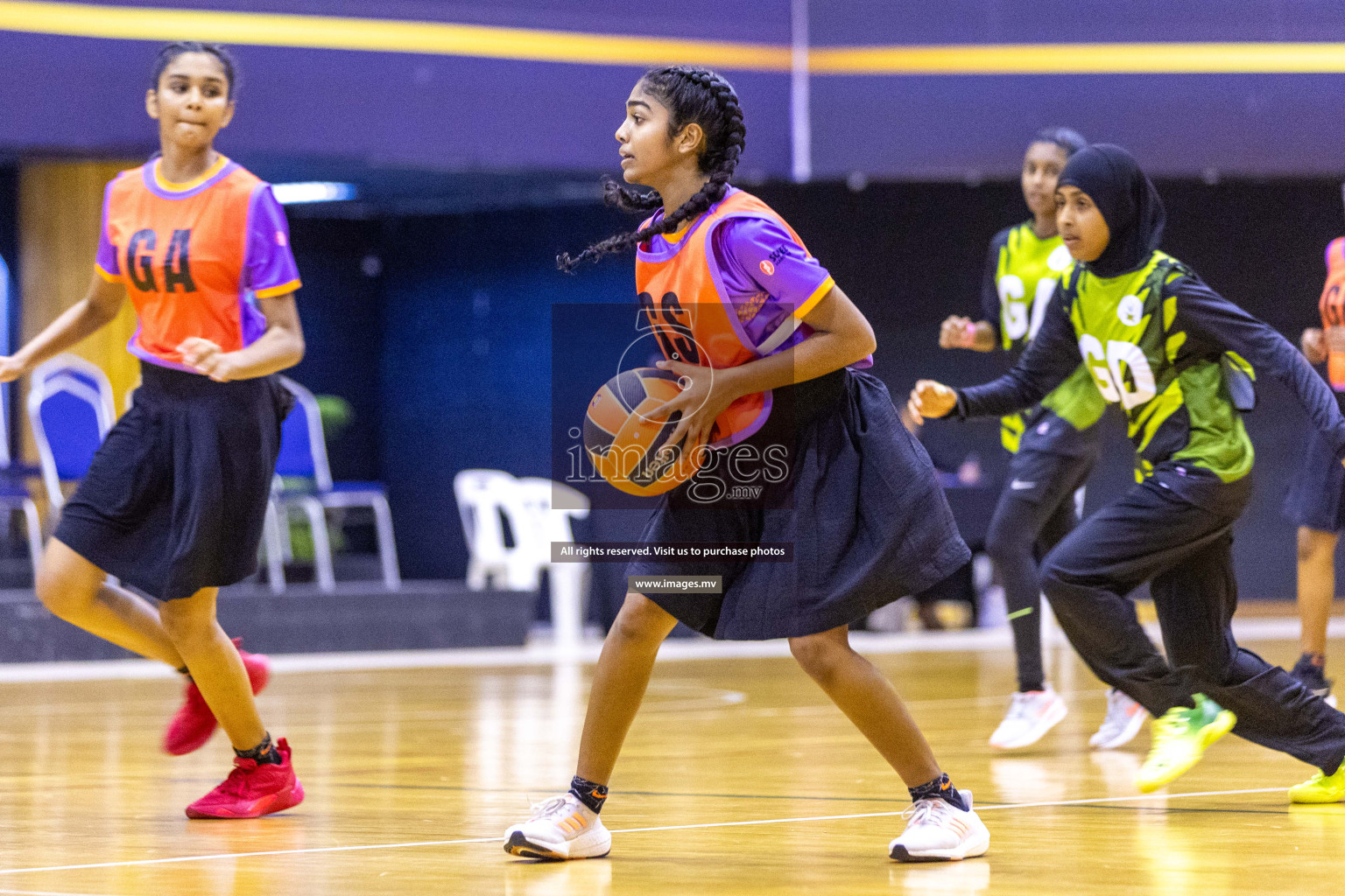 Day4 of 24th Interschool Netball Tournament 2023 was held in Social Center, Male', Maldives on 30th October 2023. Photos: Nausham Waheed / images.mv