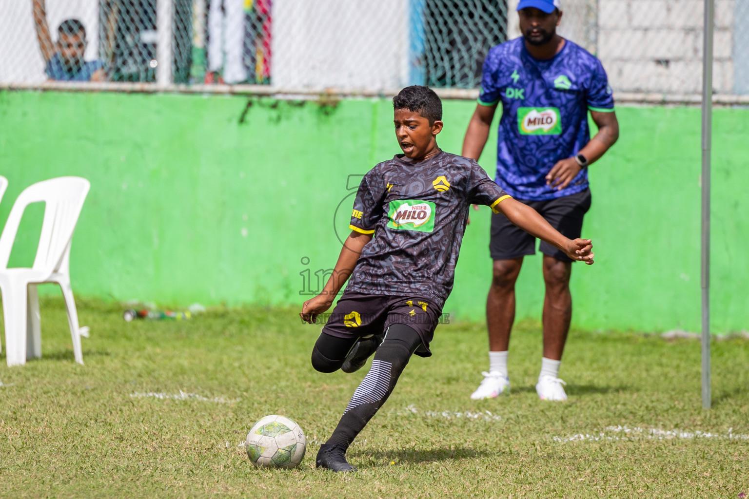 Day 2 of MILO Academy Championship 2024 - U12 was held at Henveiru Grounds in Male', Maldives on Friday, 5th July 2024. Photos: Mohamed Mahfooz Moosa / images.mv
