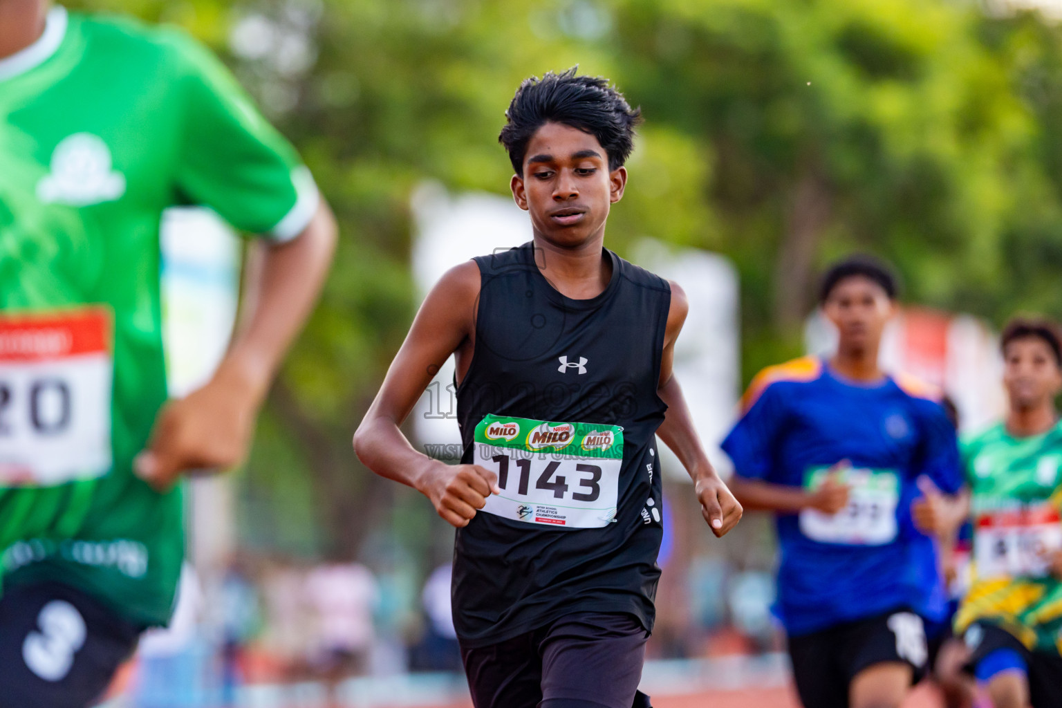 Day 4 of Inter-school Athletics Championship 2025 held in Ekuveni Synthetic Track, Male', Maldives on Thursday, 09th October 2025. Photos by: Nausham Waheed / Images.mv