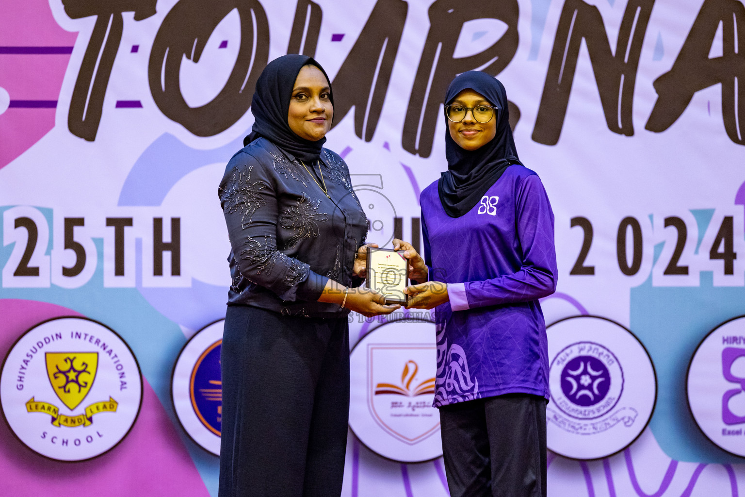 Closing Ceremony of Inter-school Netball Tournament held in Social Center at Male', Maldives on Monday, 26th August 2024. Photos: Hassan Simah / images.mv