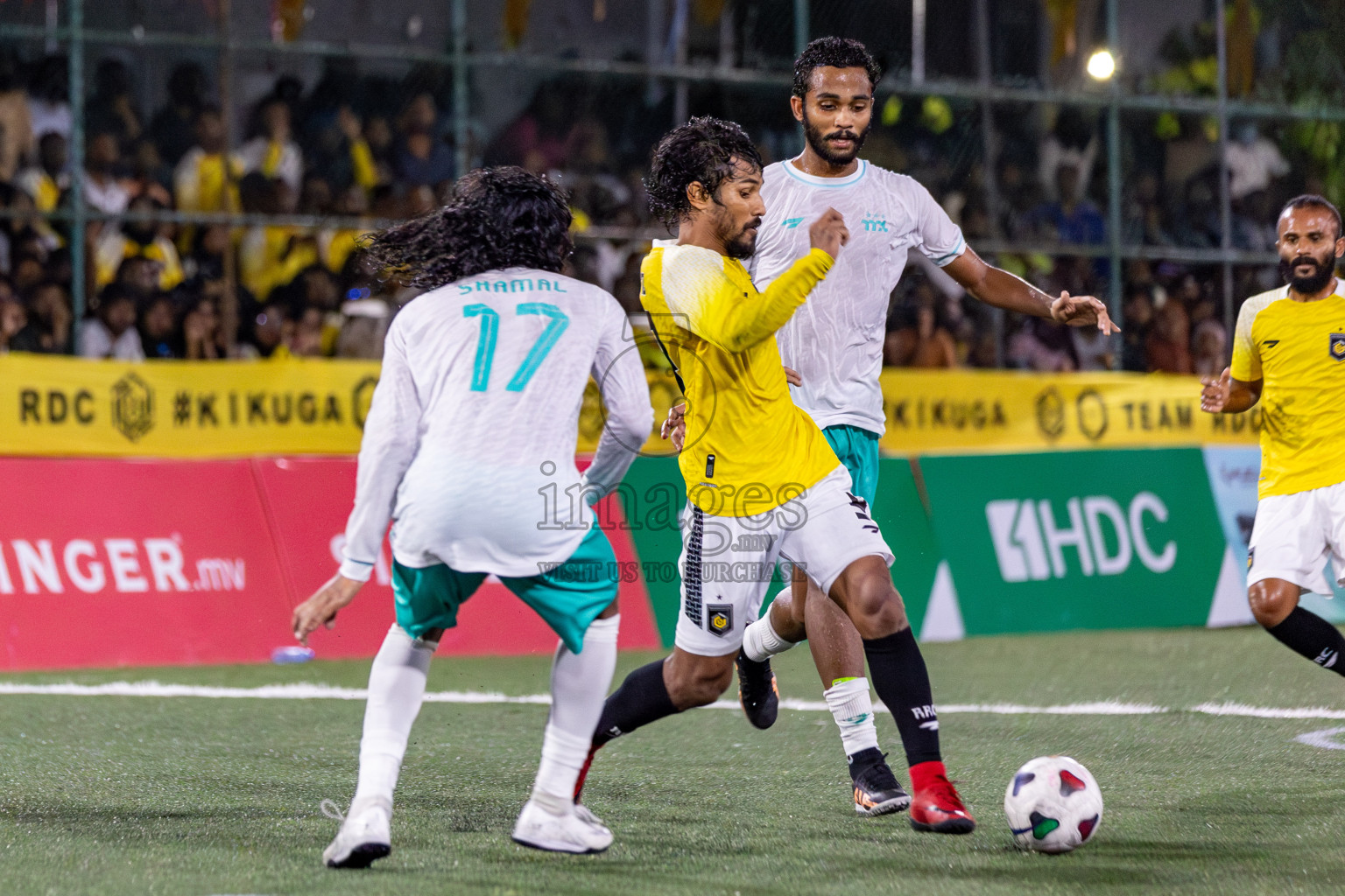 RRC vs MPL in the Semi Finals of Club Maldives Cup 2024 held in Rehendi Futsal Ground, Hulhumale', Maldives on Monday, 14th October 2024. 
Photos: Hassan Simah / images.mv