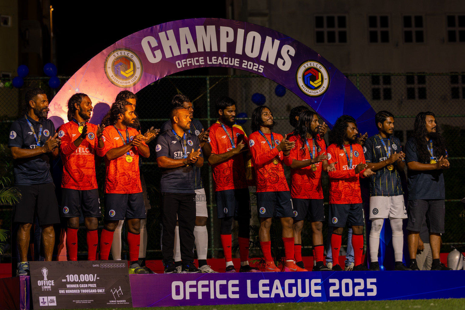 Police Club vs STELCO RC in the Final of Office League 2025 was held on Friday, 9th May 2025 in Hulhumale', Maldives. Photos: Ismail Thoriq / images.mv