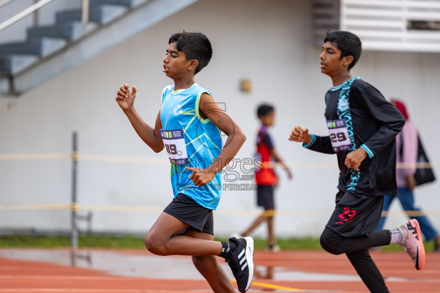 Day 1 of MWSC Interschool Athletics Championships 2024 held in Hulhumale Running Track, Hulhumale, Maldives on Saturday, 9th November 2024. 
Photos by: Ismail Thoriq, Hassan Simah / Images.mv