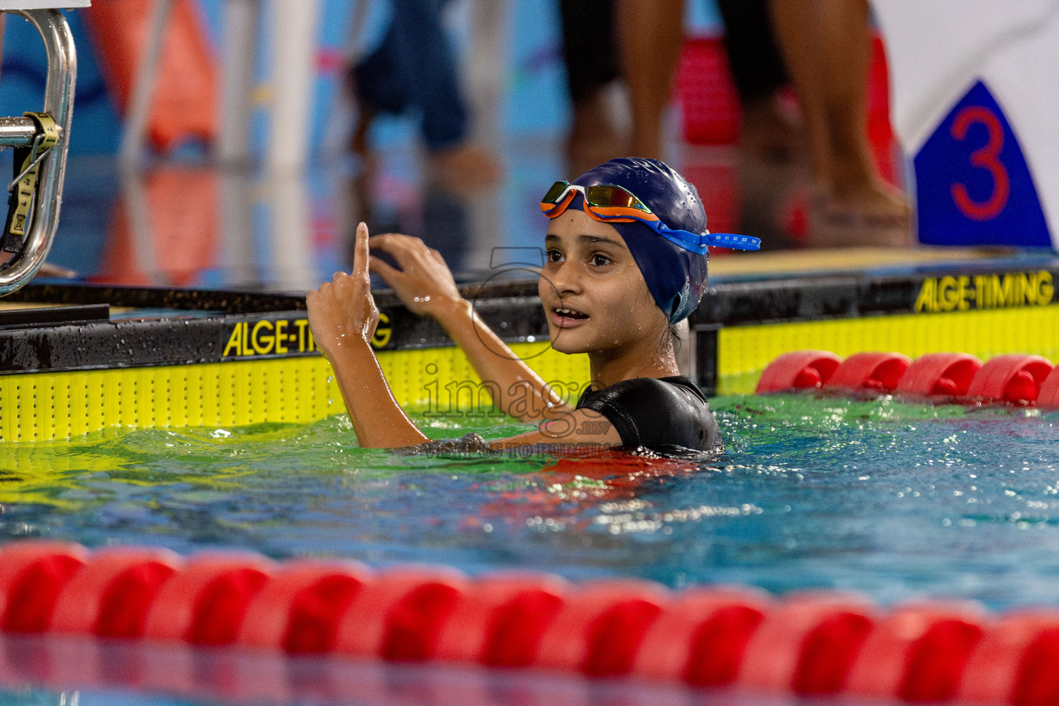 Day 3 of National Swimming Competition 2024 held in Hulhumale', Maldives on Sunday, 15th December 2024. Photos: Hassan Simah / images.mv