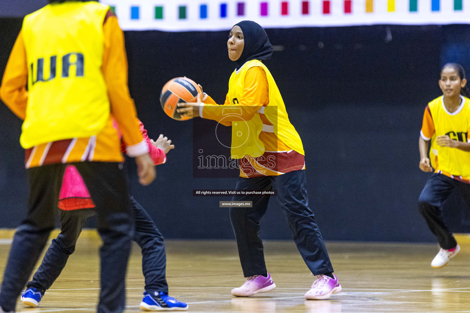 Day6 of 24th Interschool Netball Tournament 2023 was held in Social Center, Male', Maldives on 1st November 2023. Photos: Nausham Waheed / images.mv