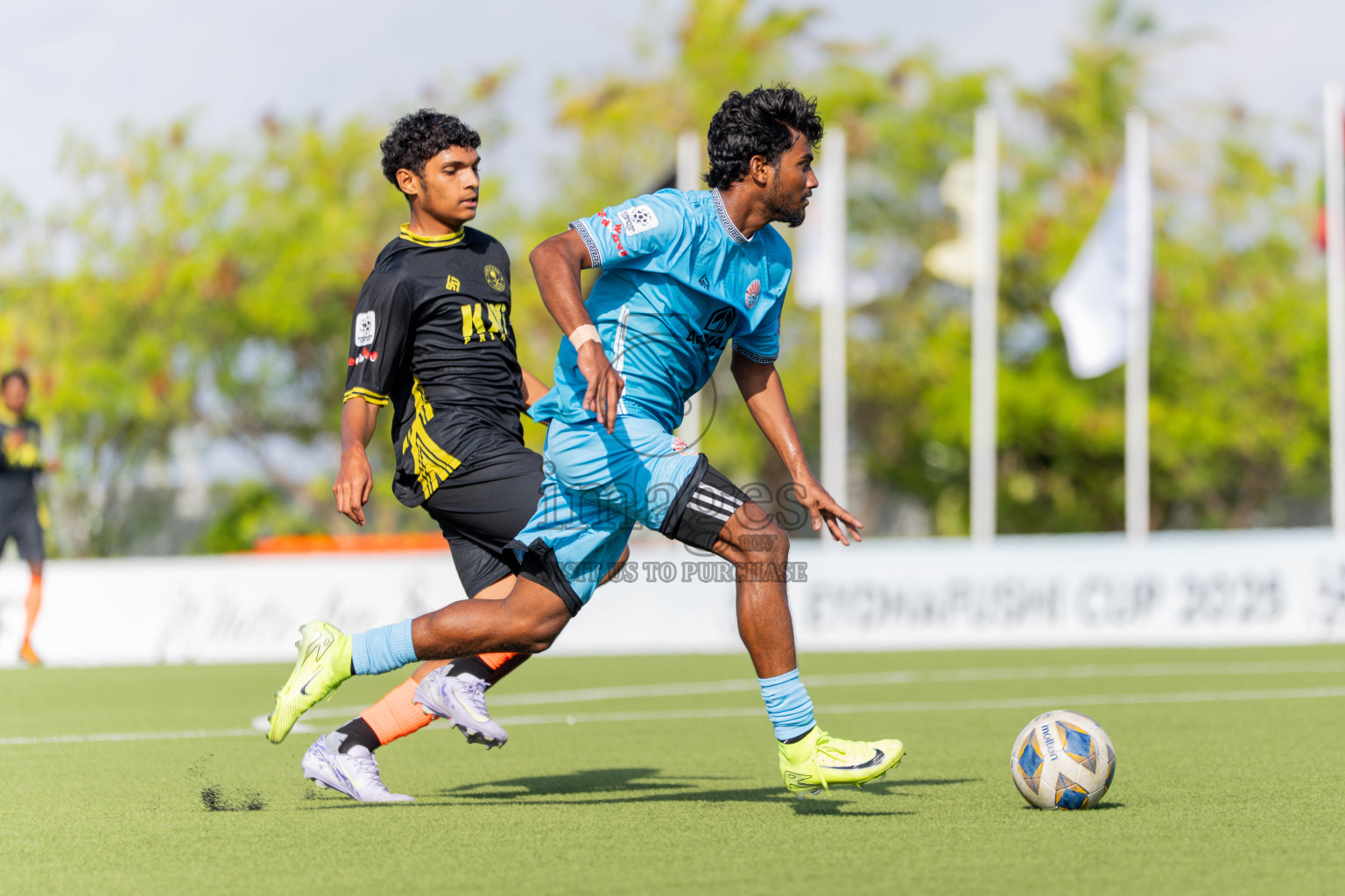 Irumathi FC VS Middle East in Day 5 of Eydhafushi Cup 2025 held in Eydhafushi Football Stadium at B. Eydhafushi, Maldives on Tuesday, 9th September 2025. Photos: Arif Rasheed / images.mv