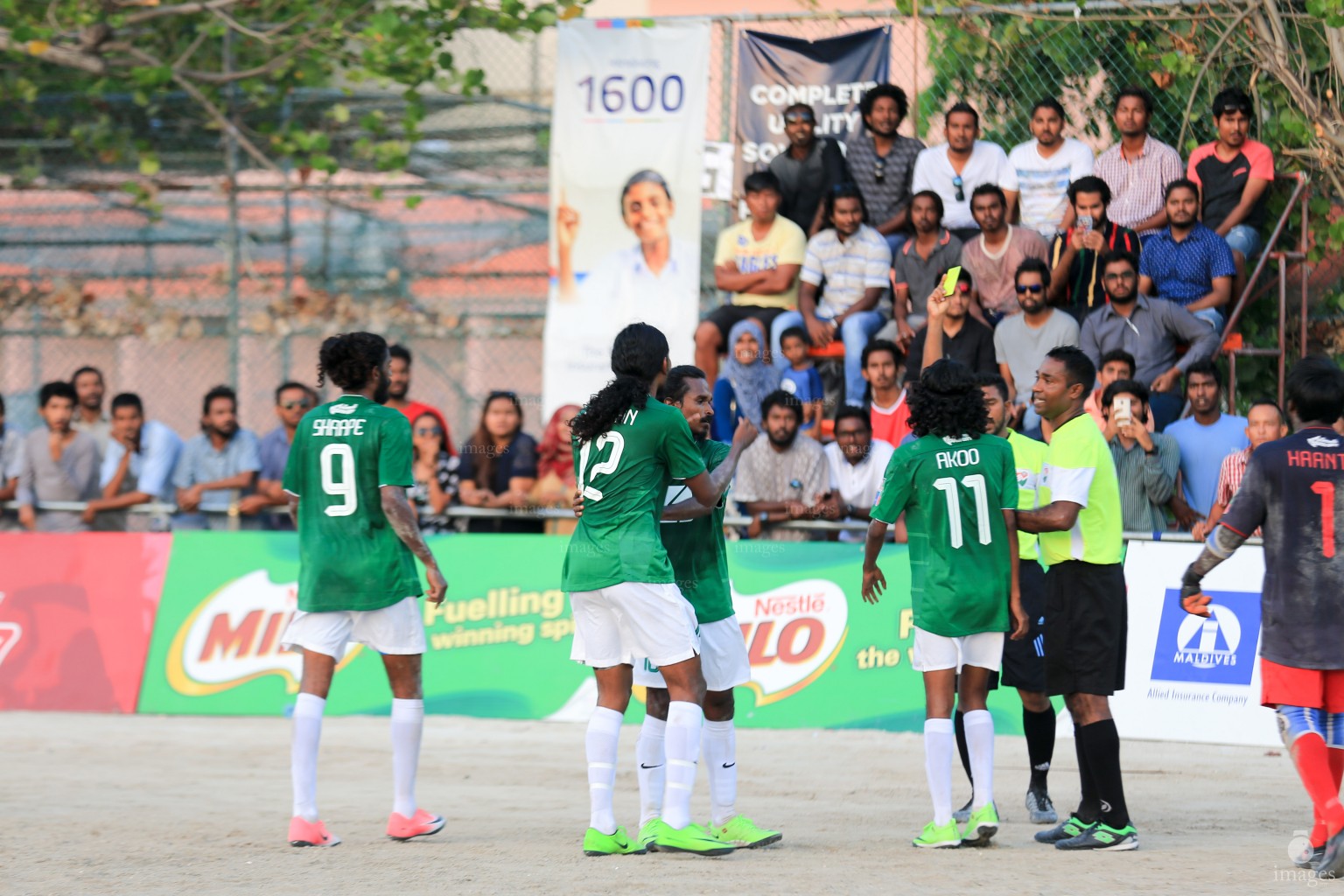 Second day of  Round of 16 of Milo Club Maldives Cup in Male', Maldives, Saturday, April 29, 2017. (Images.mv Photo/ Hussain Sinan). 