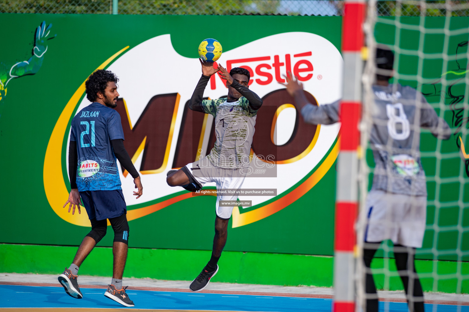 Milo 8th National Handball Tournament Day 4, 18th December 2021, at Handball Ground, Male', Maldives. Photos by Hassan Simah