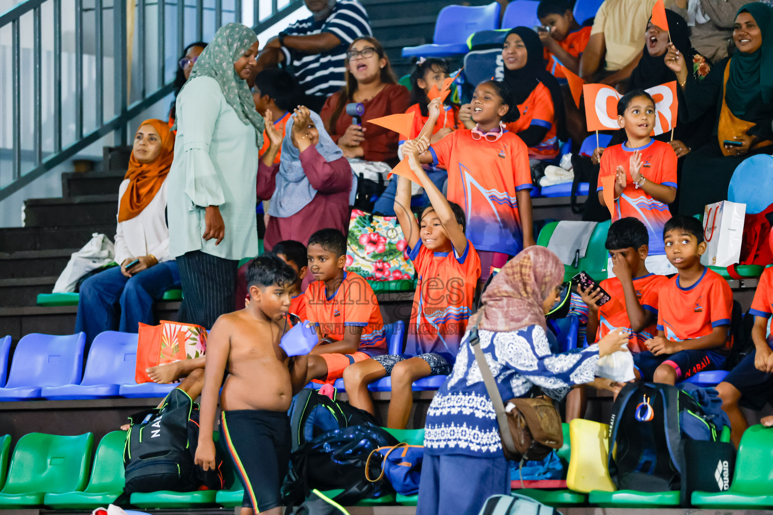 Day 4 of BML 6th National Kids Swimming Kids Festival 2025 held in Hulhumale', Maldives on Thursday, 6th November 2024. 
Photos: Hassan Simah / images.mv