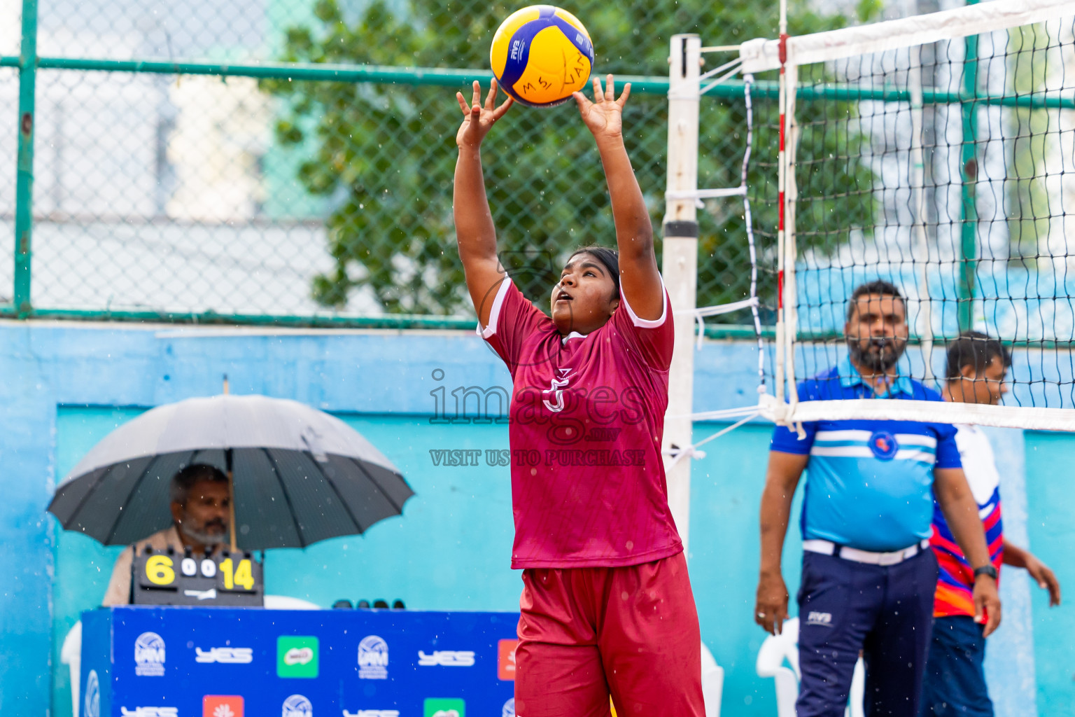 Club rising star academy vs Sports club city in Milo National Junior Volleyball Championship 2025 Day 2 was held on Sunday, 23rd November 2025 at Ekuveni Turf Court Male', Maldives. Photos: Nausham Waheed / images.mv