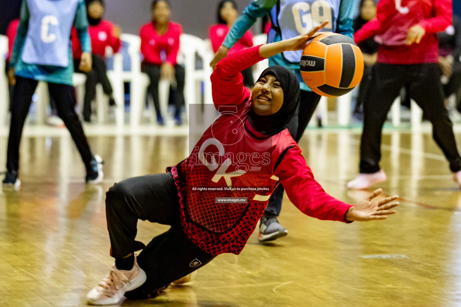 Day 8 of 24th Interschool Netball Tournament 2023 was held in Social Center, Male', Maldives on 3rd November 2023. Photos: Hassan Simah, Nausham Waheed / images.mv